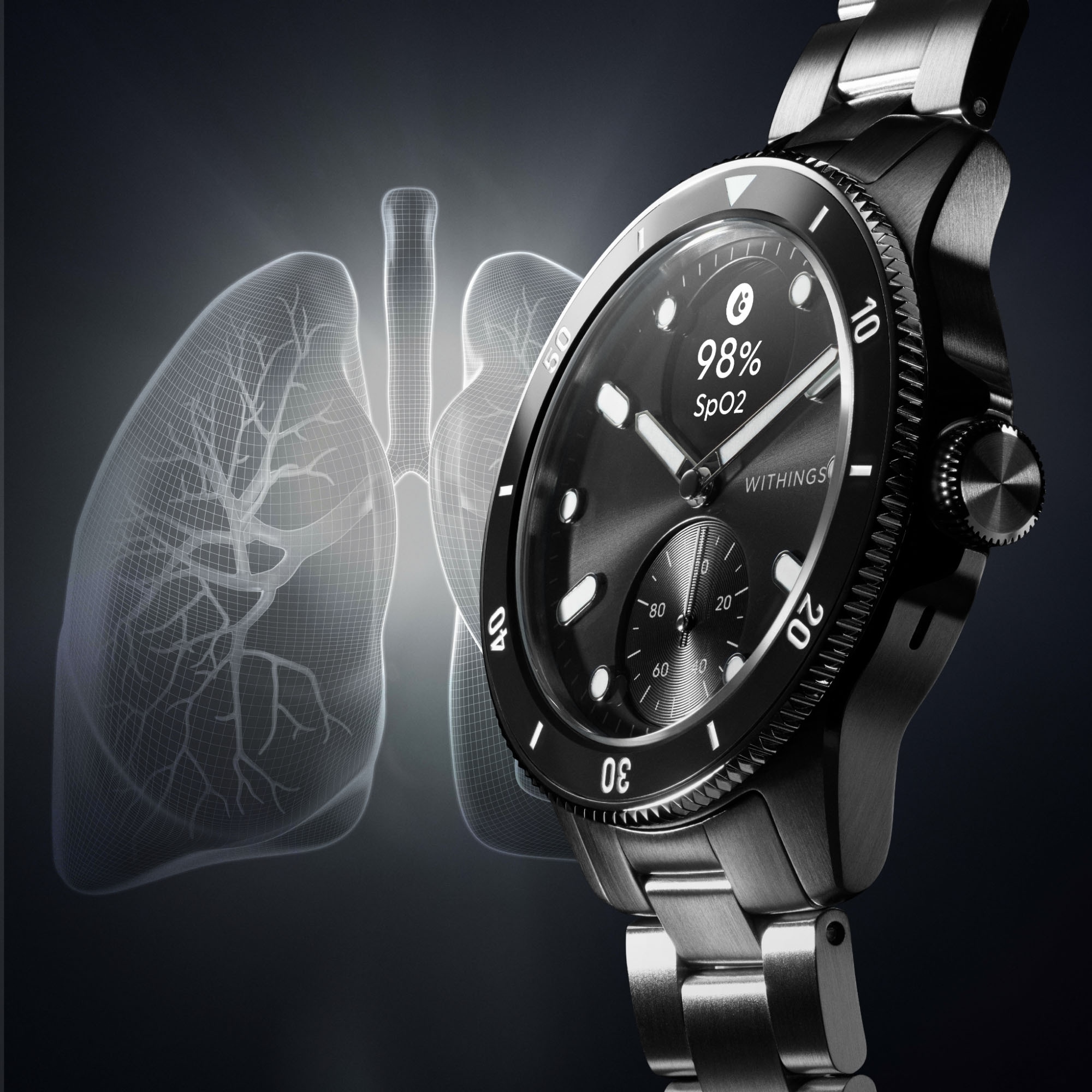 Withings Smartwatch »ScanWatch Nova 42mm«, (1.6 cm / 0.63 Zoll),)