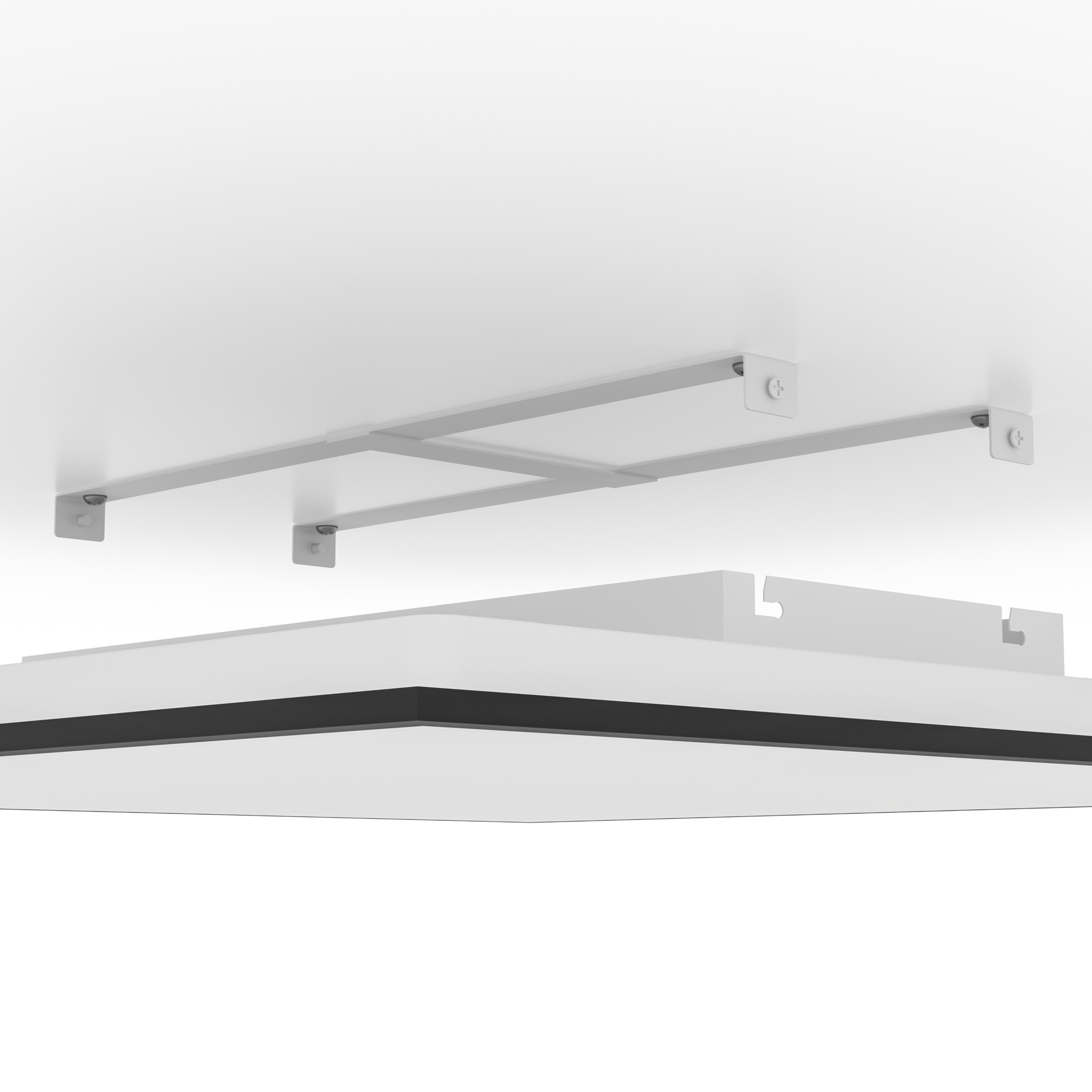 EGLO LED Deckenleuchte »MORADILLO-Z Deckenlampe - Stahl - LED - 33W - IP20« LED-Modul 1 Stk. Kaltweiß | Neutralweiß | RGB | Warmweiß Wohzimmerlampe, Esszimmerlampe, Schlafzimmer, L59,5 x B59,5 x H6,1 cm