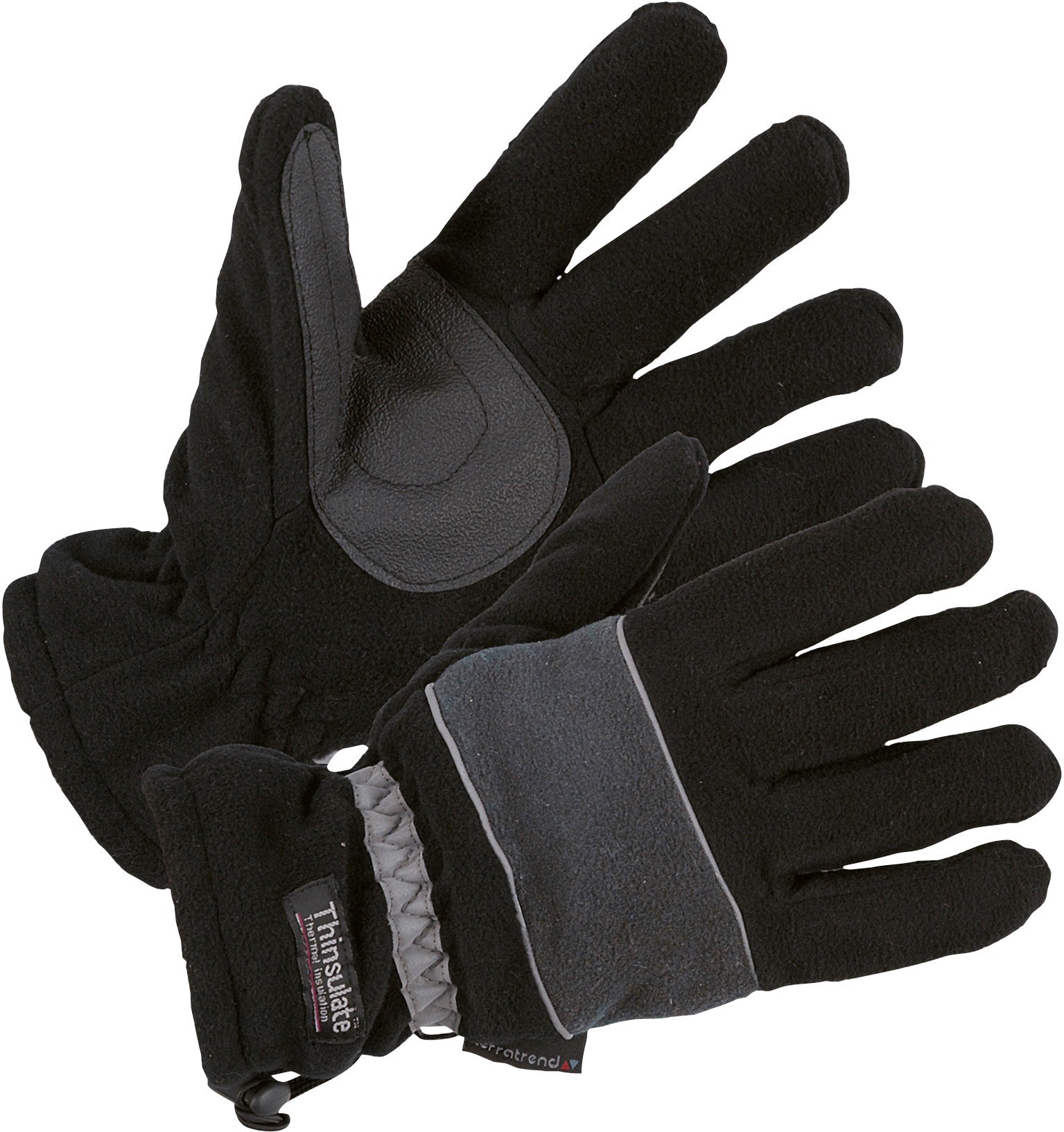 Workwear Terrax »0914-1060 schwarz/grau« Fleecehandschuhe