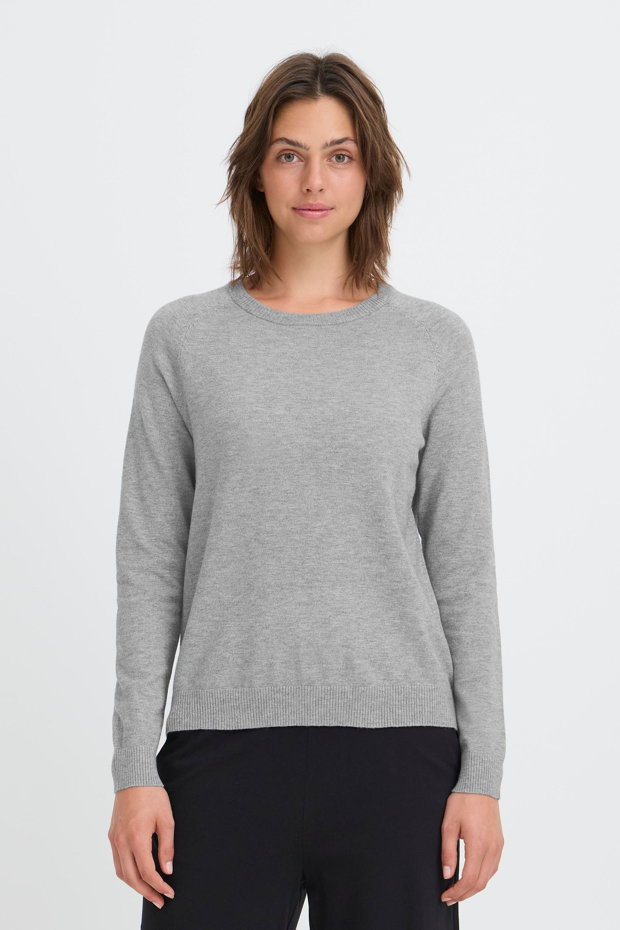 OXMO Strickfleece-Pullover »Strickpullover OXBMMNORA RAGLAN JUMPER«