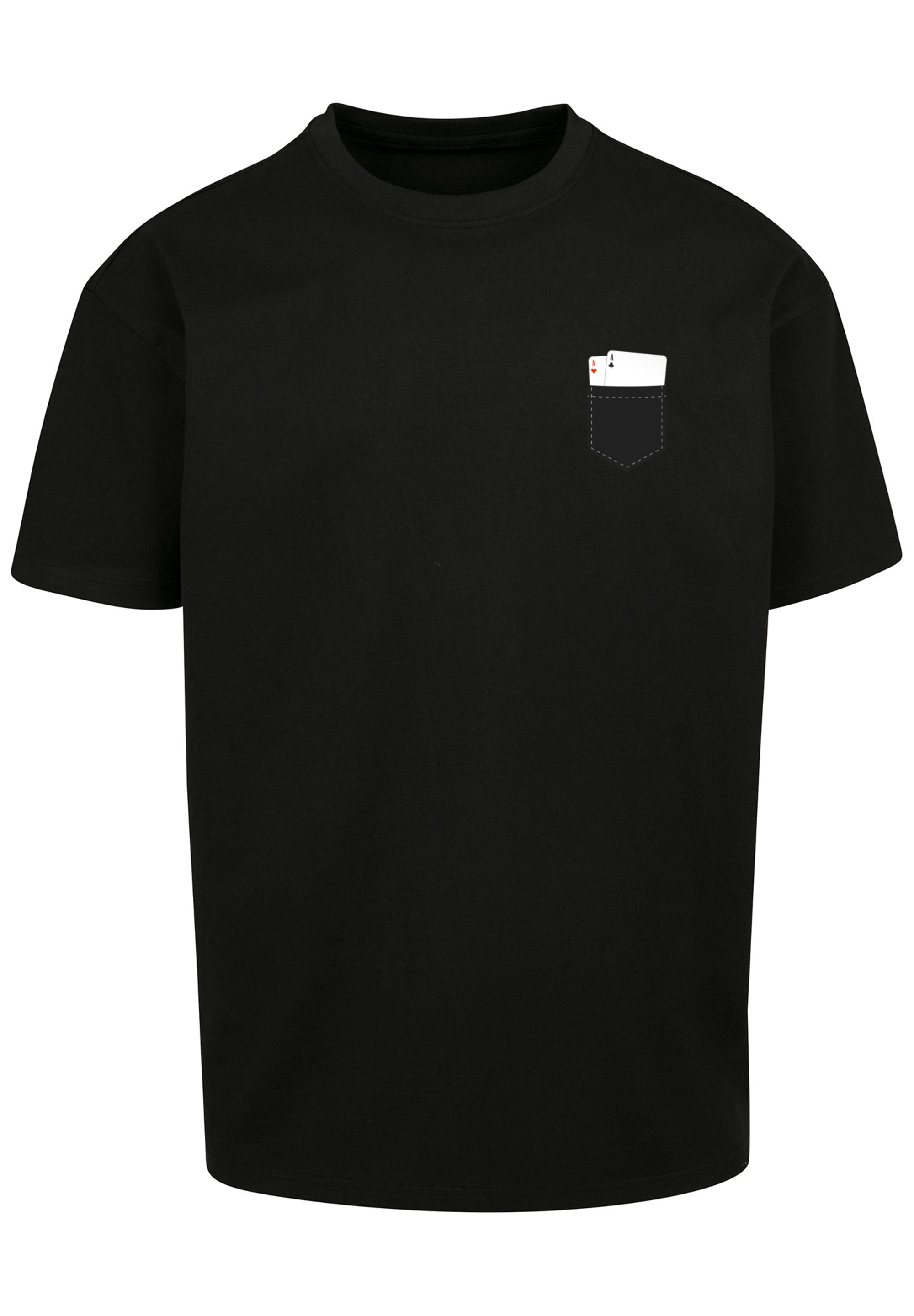 F4NT4STIC T-Shirt »Pocket with Cards«, Print