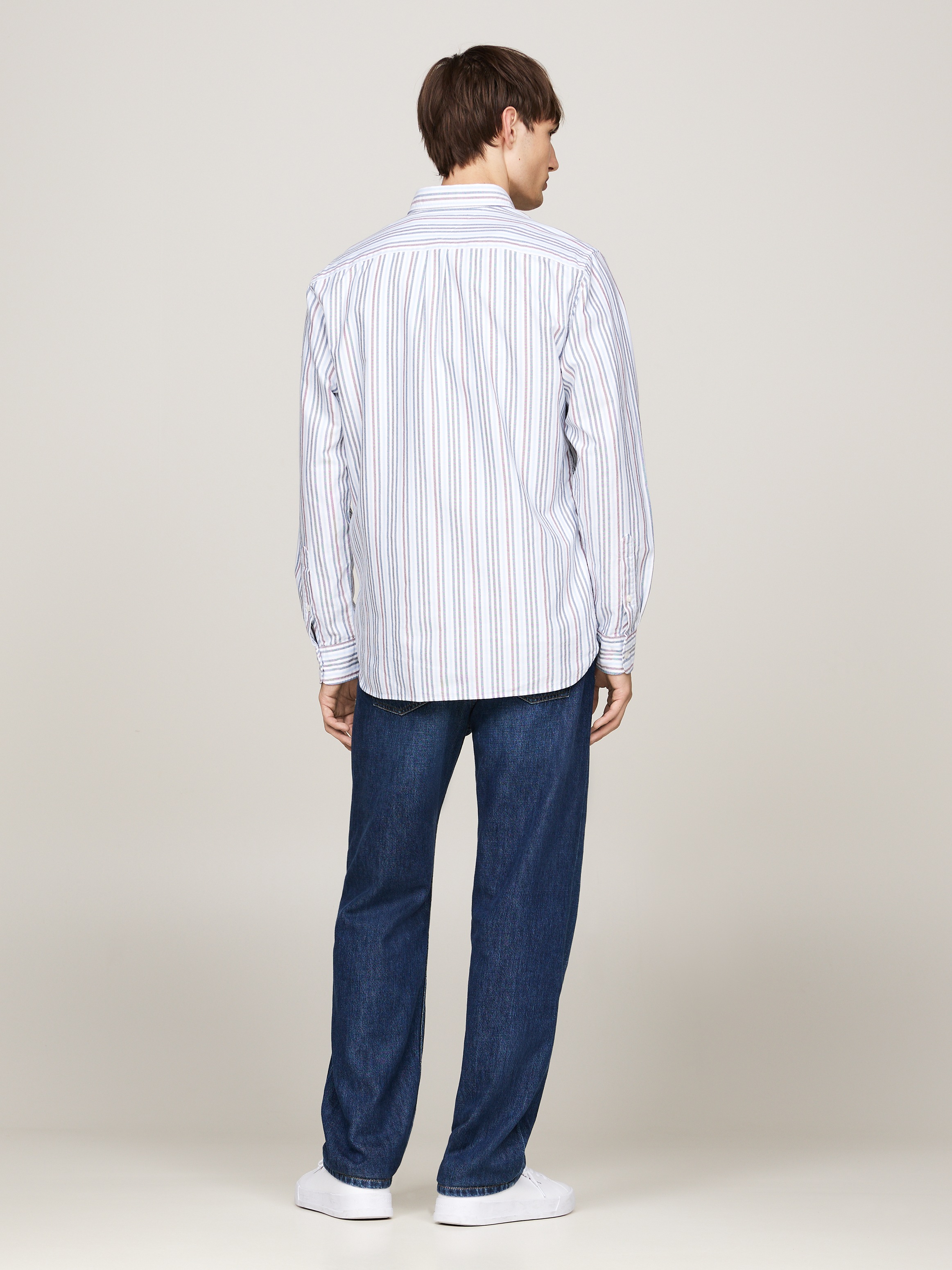Tommy Hilfiger Langarmhemd »MULTI STRIPE OXFORD RF SHIRT«