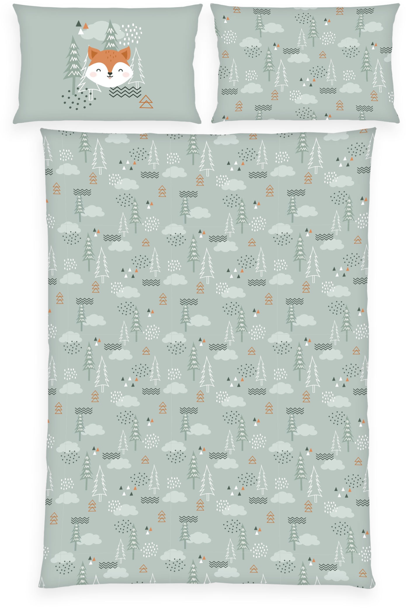 Baby Best Babybettwäsche "babybest Nordic Forest" 2 Stk. tlg. mit Wendefunk günstig online kaufen