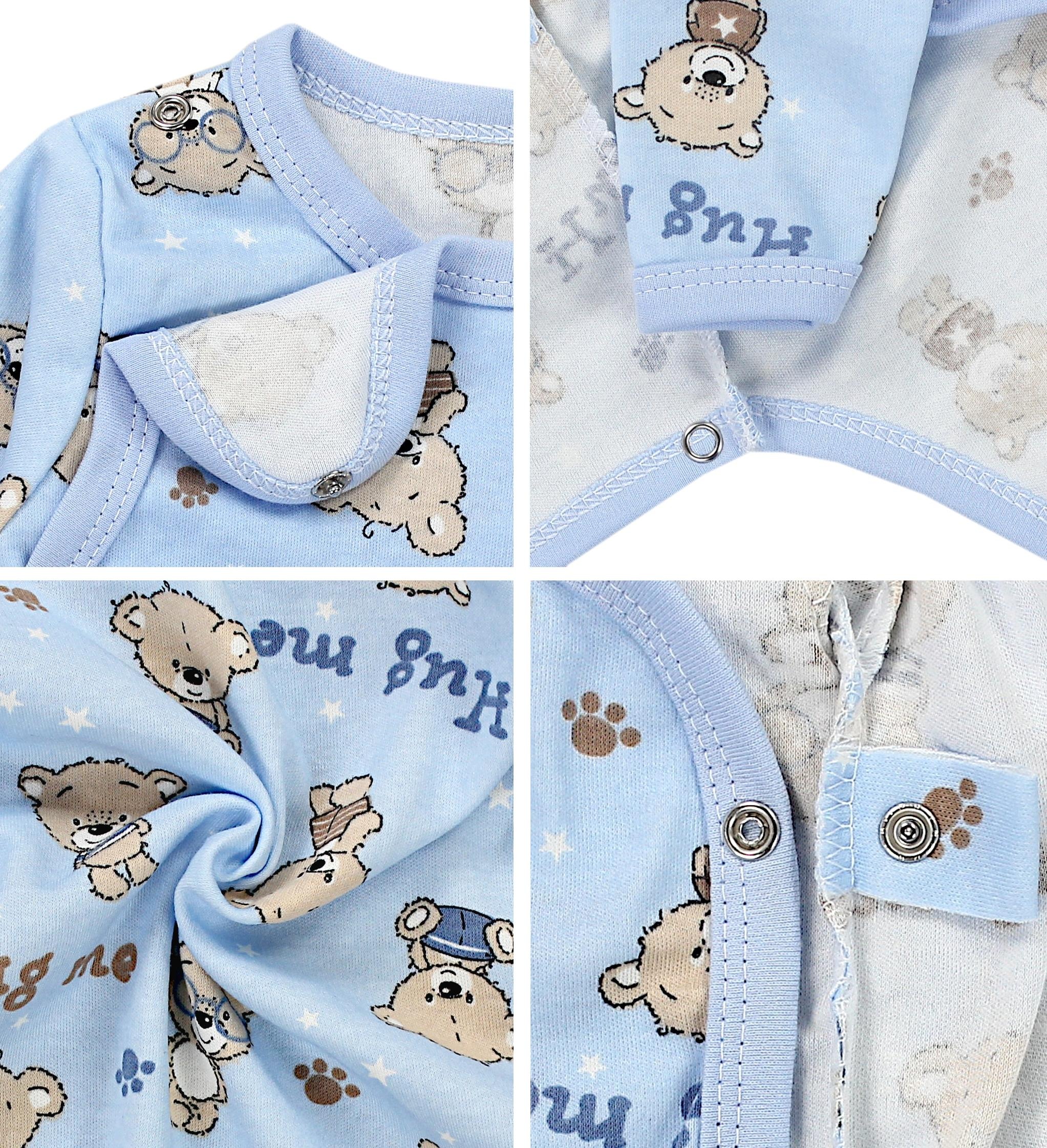 TupTam Langarmwickelbody »Wickelbody Baby Langarm Wickelbody im 5er Set«