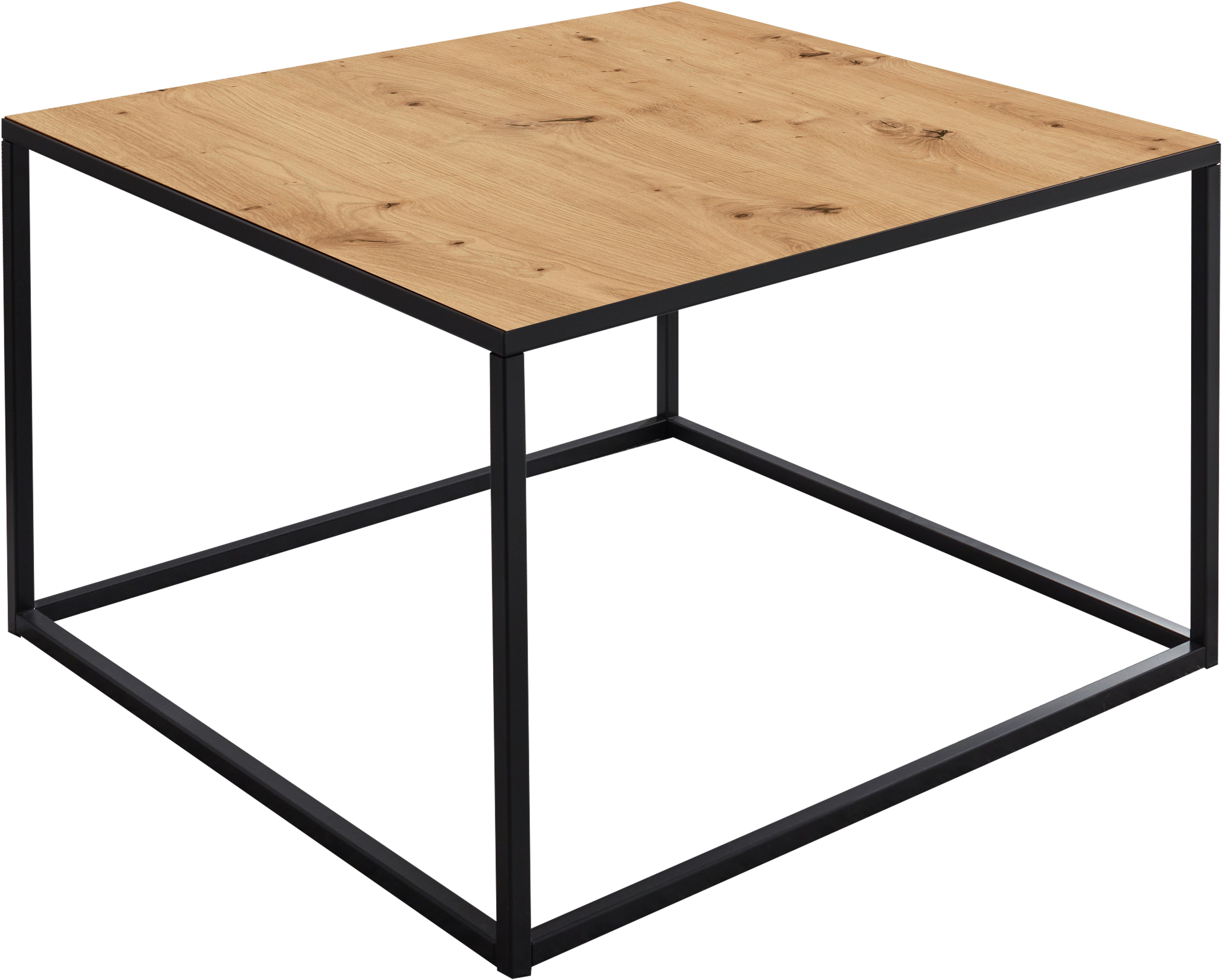 Mäusbacher Couchtisch Couchisch BHT 80x45x80 cm mit Metallgestell