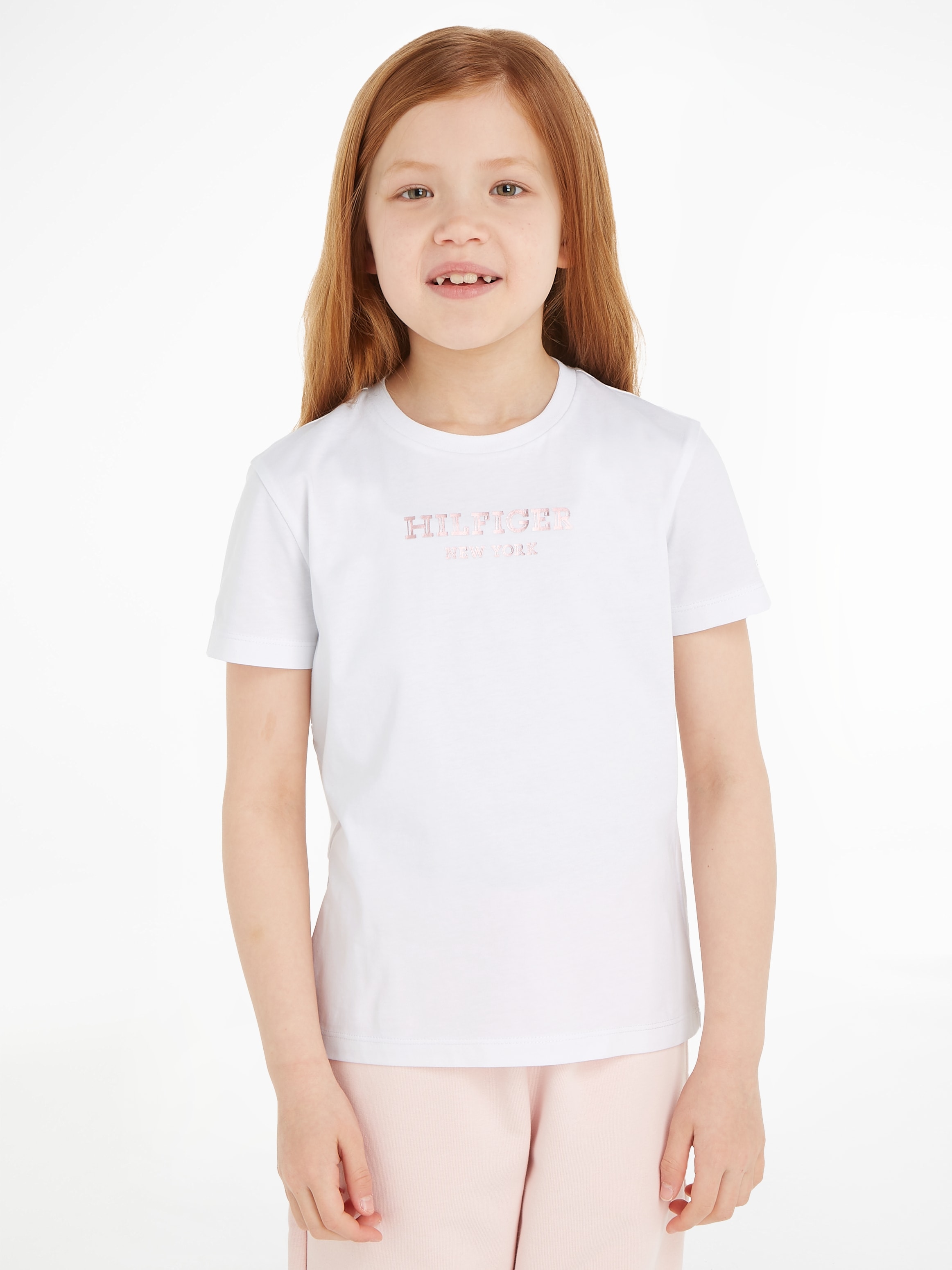 TOMMY HILFIGER Marškinėliai »MONOTYPE FOIL PRINT TEE ...