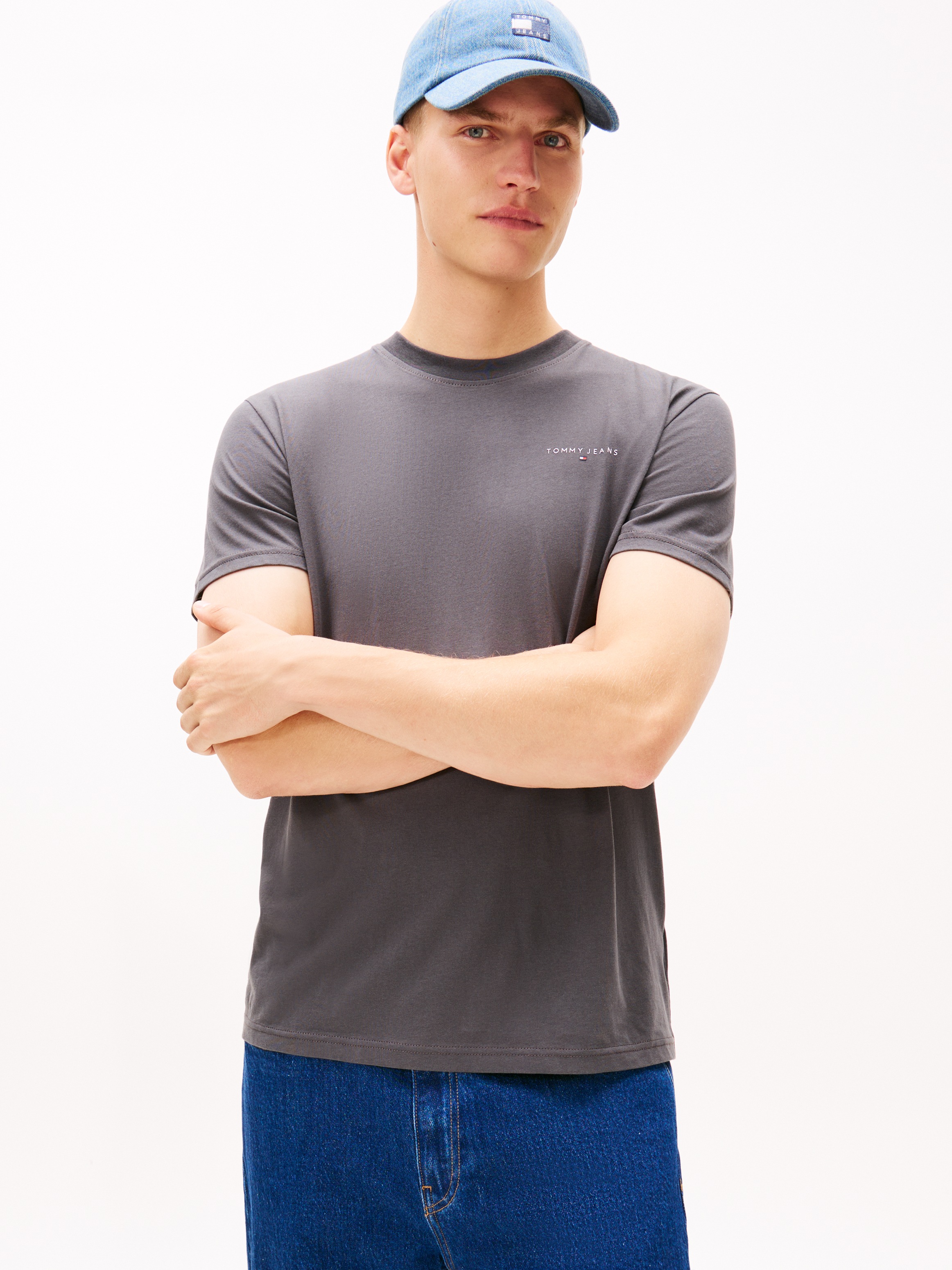 Tommy Jeans T-Shirt "TJM SLIM FIT LINEAR 2PACK" Packung, 2 Stk. Rundhals, J günstig online kaufen