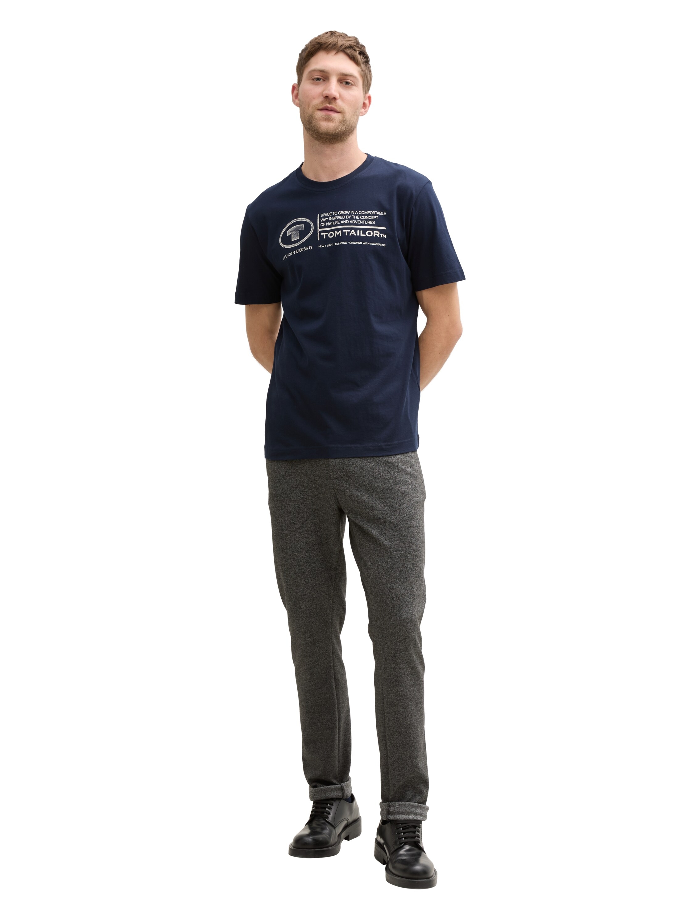 TOM TAILOR T-Shirt, (Packung, 2 tlg.), mit Logo Print