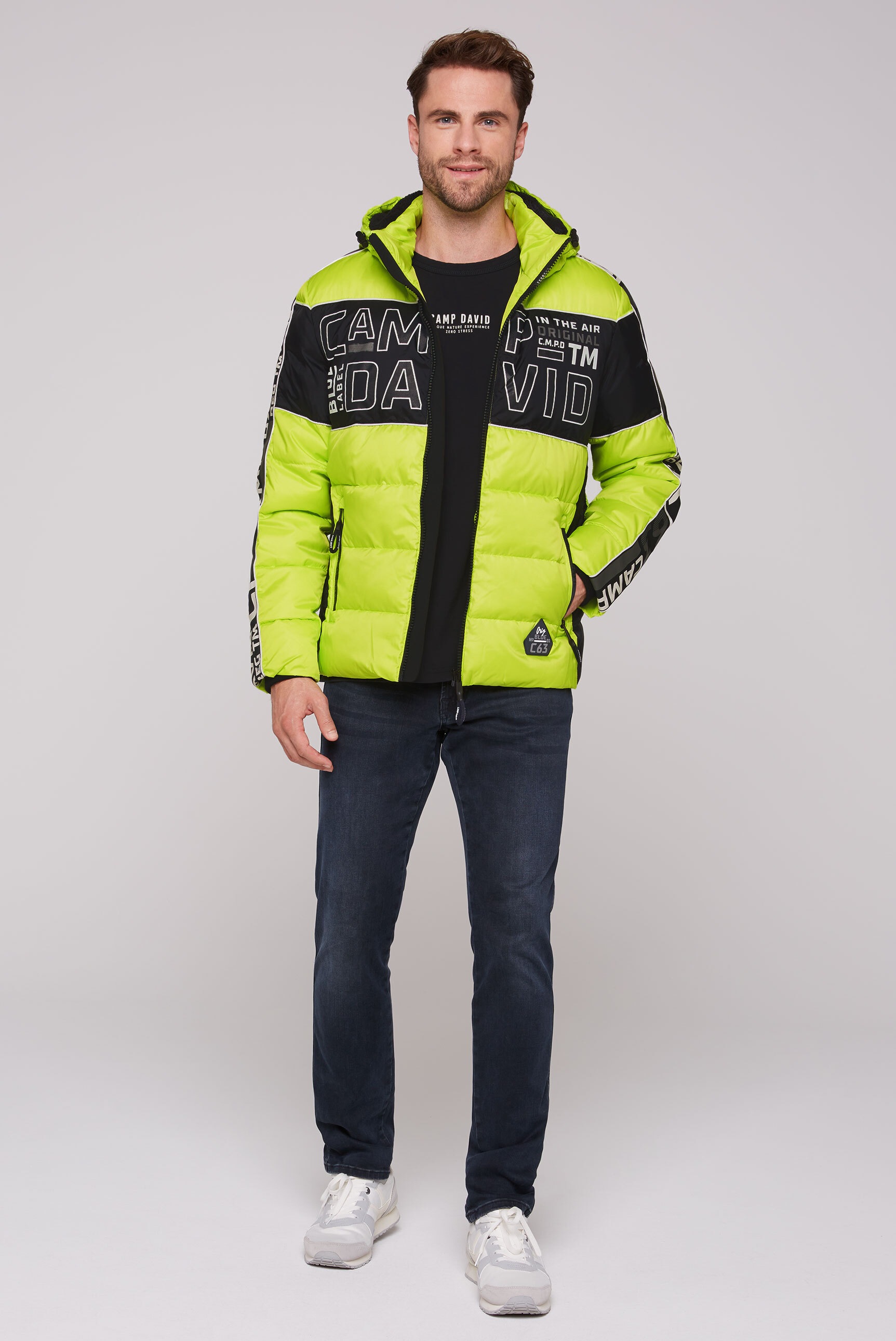 CAMP DAVID Winterjacke, mit Kapuze, mit abtrennbarer Kapuze