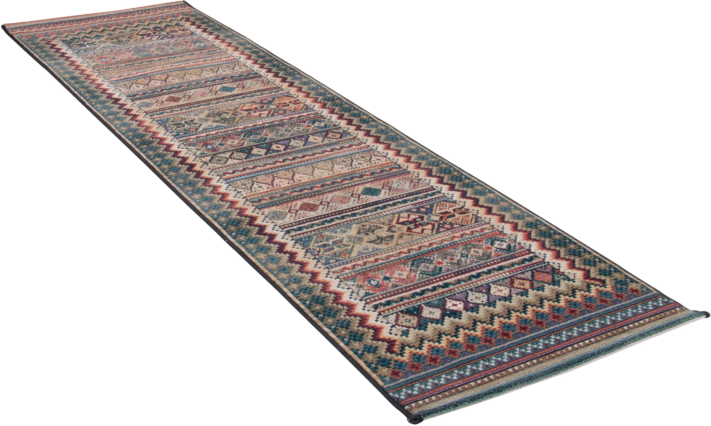 THEKO Läufer »Gabiro 416«, rechteckig, 10 mm Höhe, Teppich-Läufer, Kurzflor, Orient Optik, ideal im Flur & Schlafzimmer