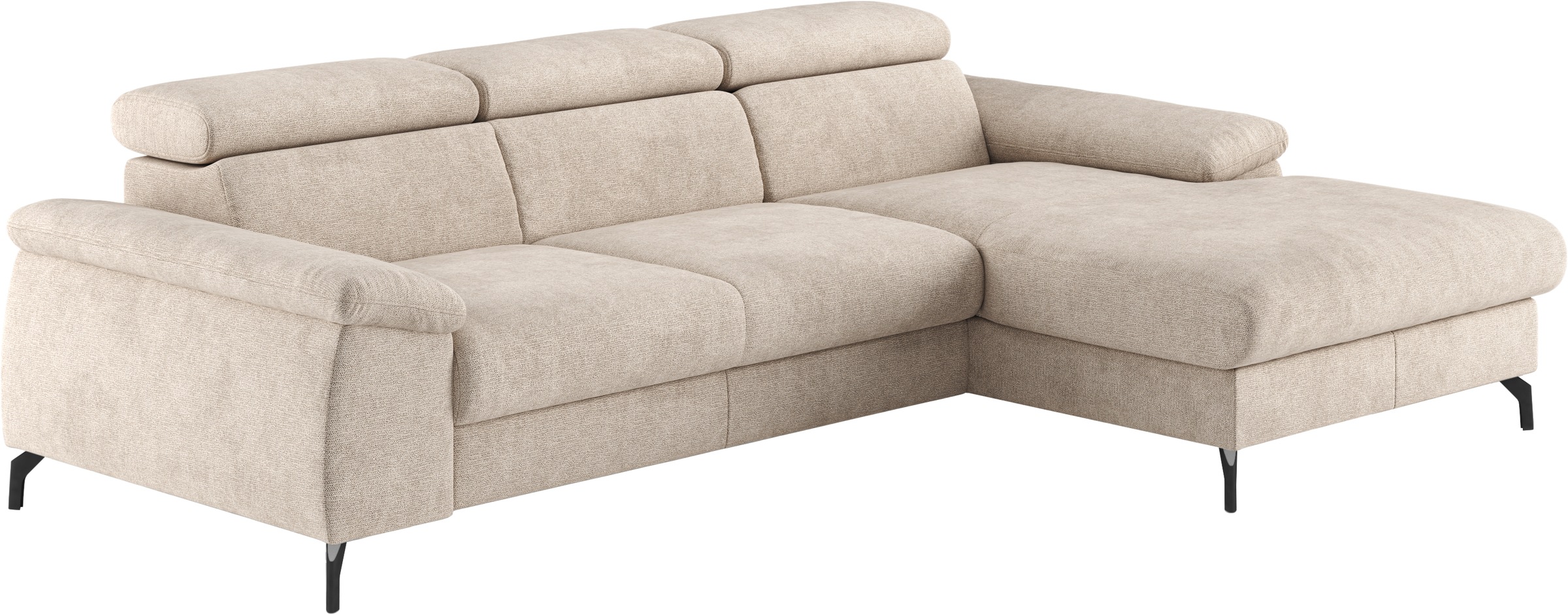 COTTA Ecksofa »Kitty L-Form«, mit Kopfteilverstellung, wahlweise mit Bettfunktion & Bettkasten