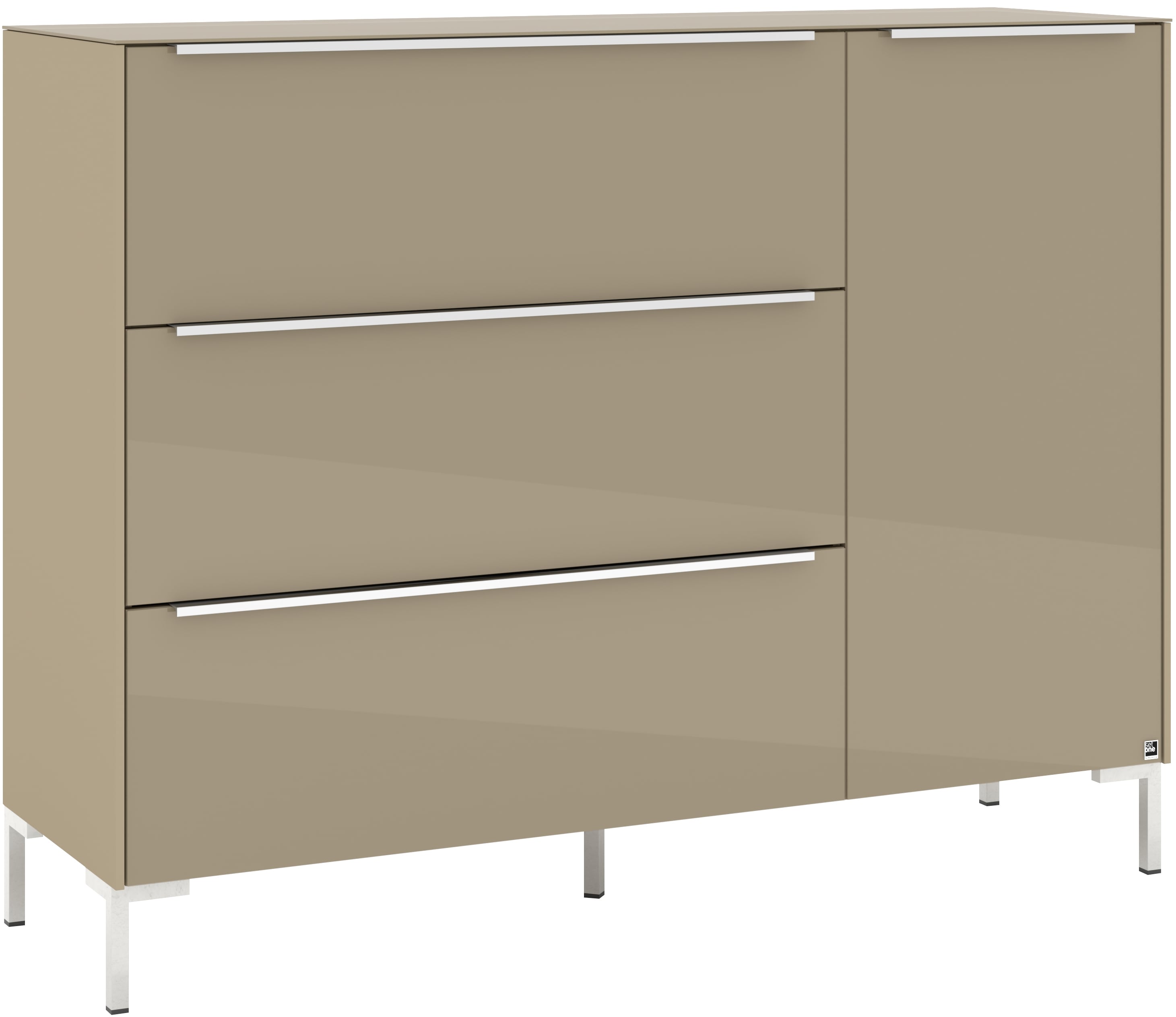 set one by Musterring Sideboard "Reno" 1 Stk. tlg. Mit Winkelfuß in diversen Farben, 108 cm Höhe & Farbauswahl