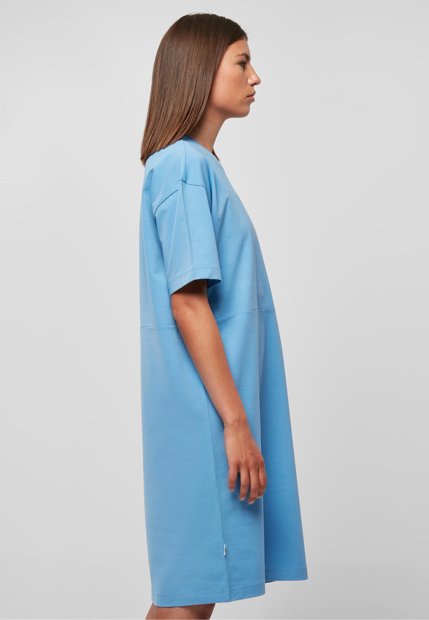 URBAN CLASSICS Shirtkleid »Urban Classics Damen Ladies Organic Oversized Slit Tee Dress«, (1 tlg.)