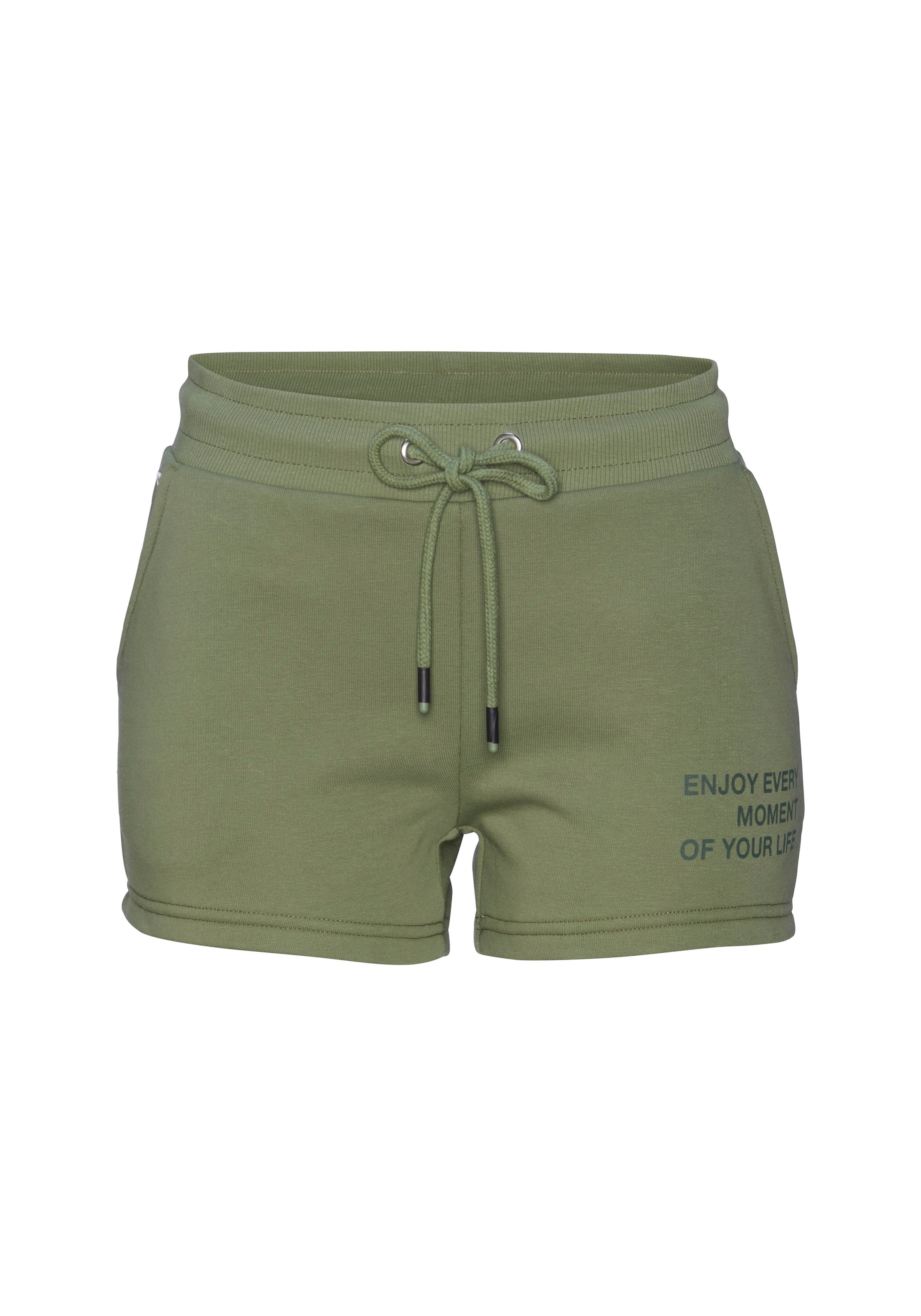 Buffalo Sweatshorts »-kurze Hose«, mit Statement Druck, Loungewear