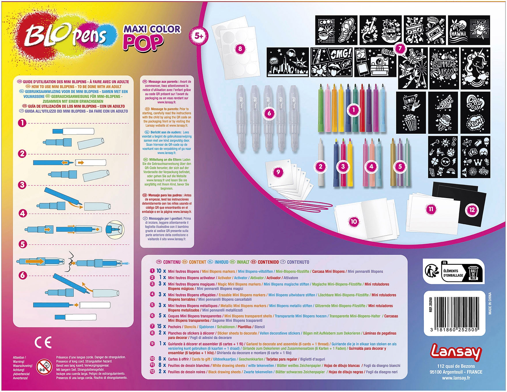 Blopens Kreativset »Sprühstifteset Maxi Pop Art«