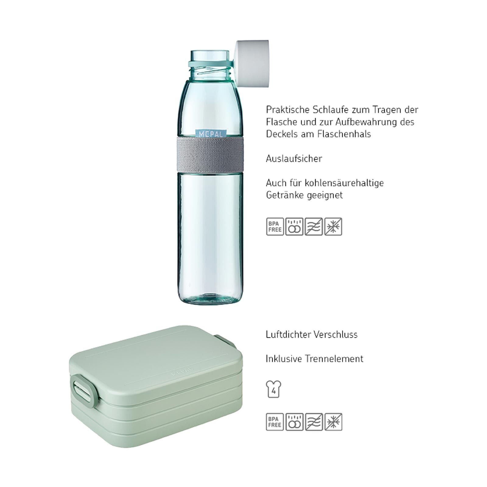 Mepal Lunchbox »Lunchset Ellipse + TAB 2er Set«