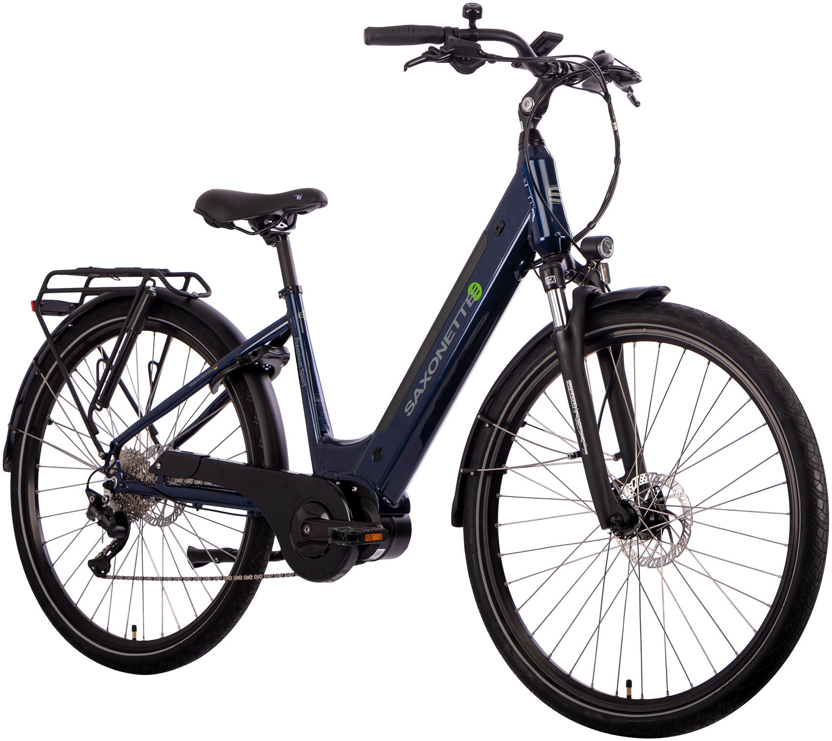 SAXONETTE E-Bike »Premium Sport (Wave)«, 10 Gang, Mittelmotor 250 W, Pedelec, Elektrofahrrad für Damen u. Herren