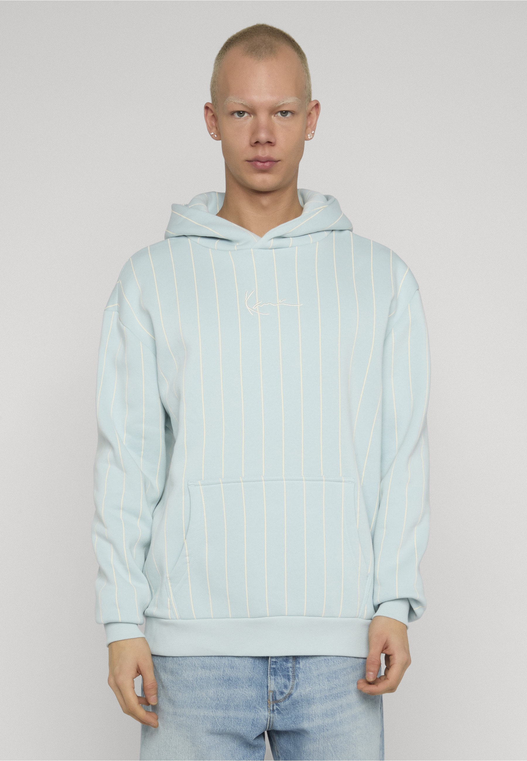 Karl Kani Rundhalspullover »Karl Kani Small Signature Essential Pinstripe Hoodie« 1