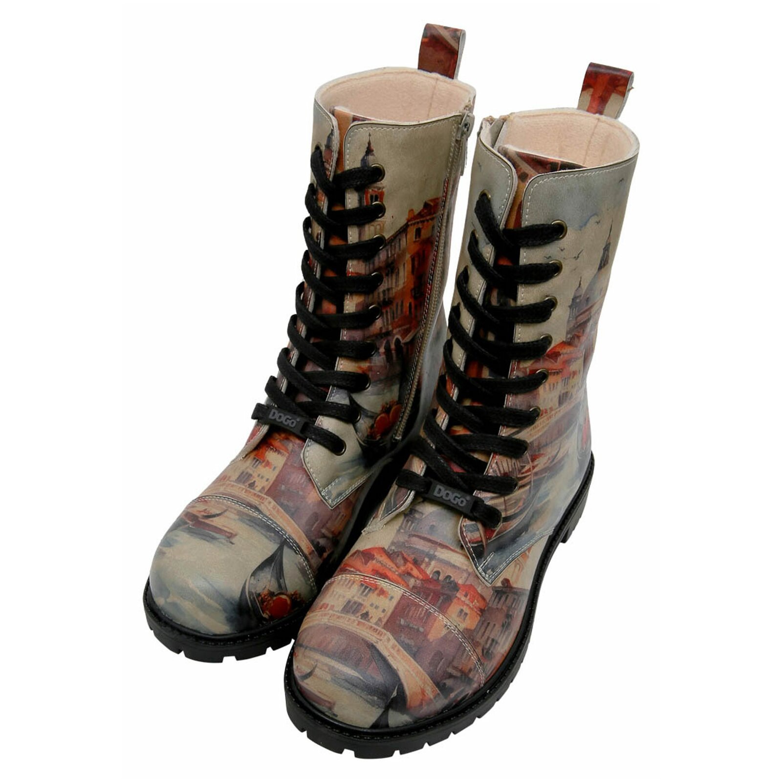 DOGO Schnürboots "Zipsy Venice Damen Stiefel / Female", Vegan günstig online kaufen