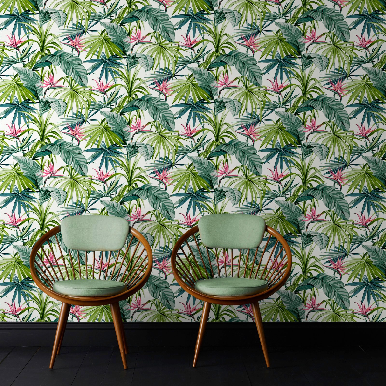 WOW Vliestapete »Paradiesvogel Blume«, FSC® zertifiziert, mit lebhaftem Druck, 10 Meter Länge