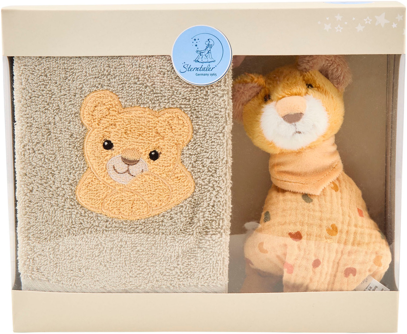 Sterntaler® Schmusetuch »Geschenkset Löwe Leo« Set, 2 Stk. tlg.