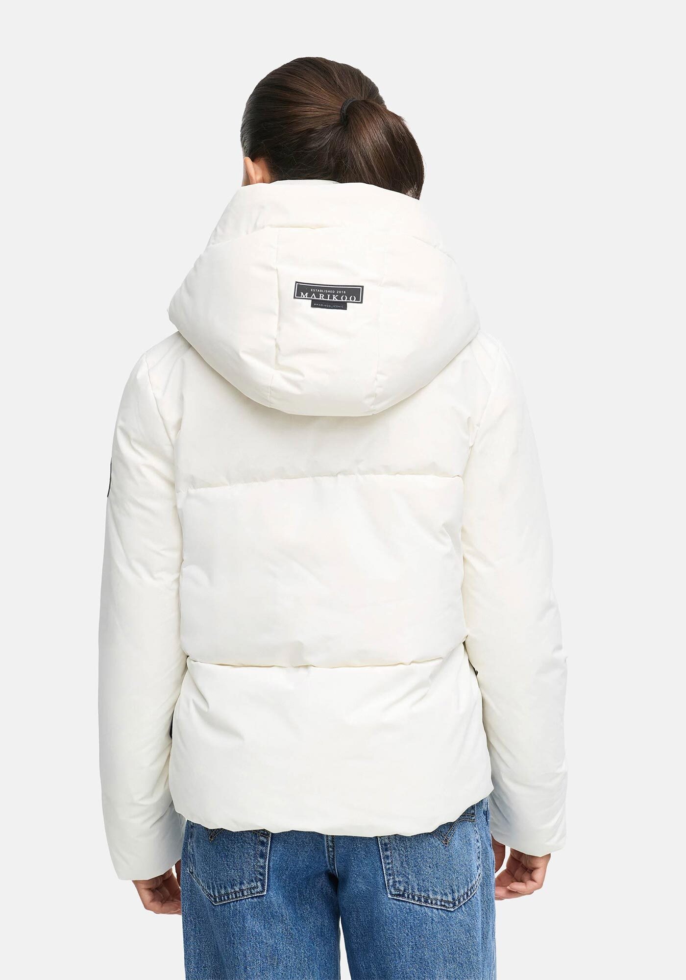 Marikoo Winterjacke »Ninikaa«, kurze Winter Jacke mit extra hohem Windschutzkragen