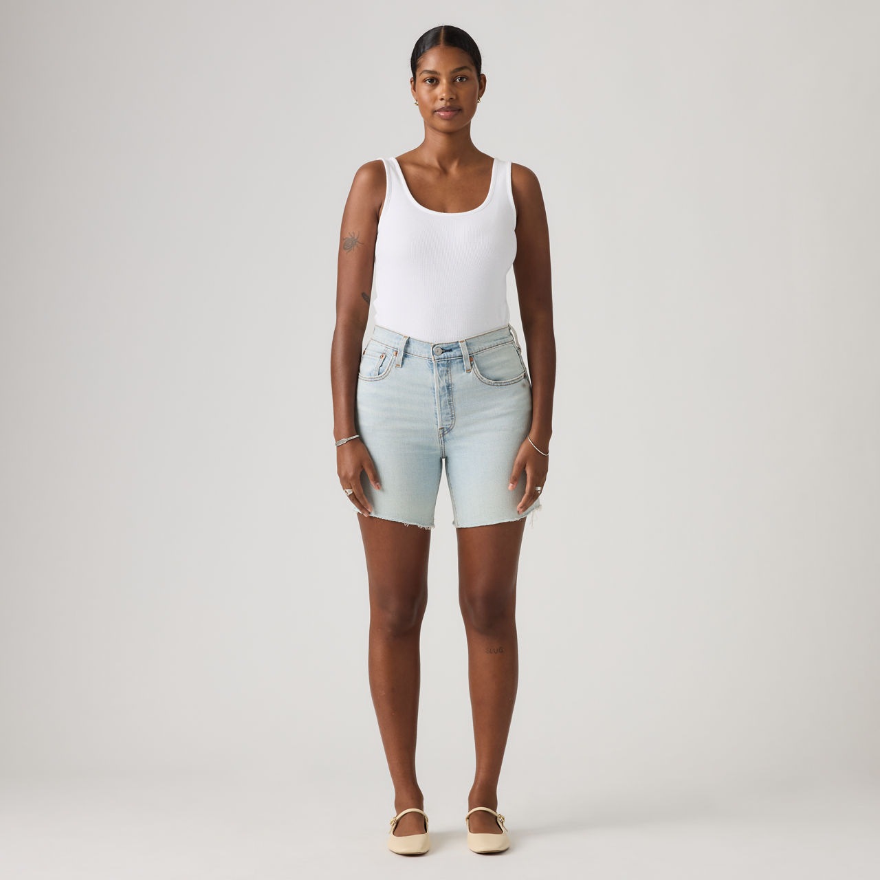Levis Shorts "501 MID THIGH SHORT" im Five-Pocket Style günstig online kaufen