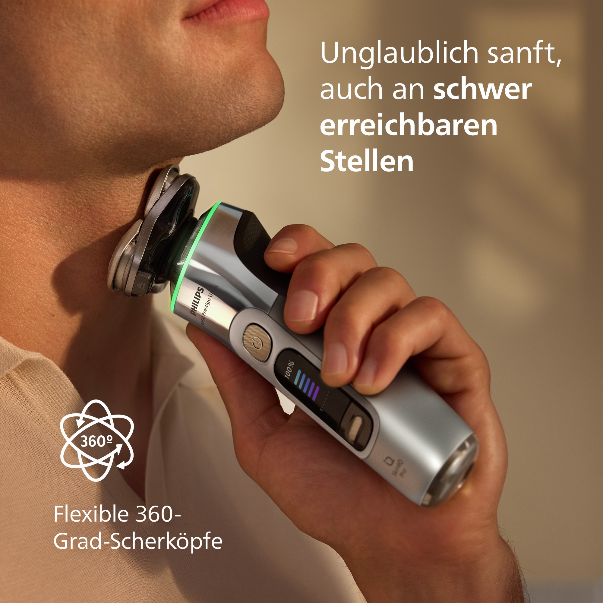 Philips Elektrorasierer »Series i9000 Prestige Ultra XP9404/46«, 1 St. Aufsätze, mit SkinIQ Technologie, inkl. UV-Ladecase, 1 Kartusche