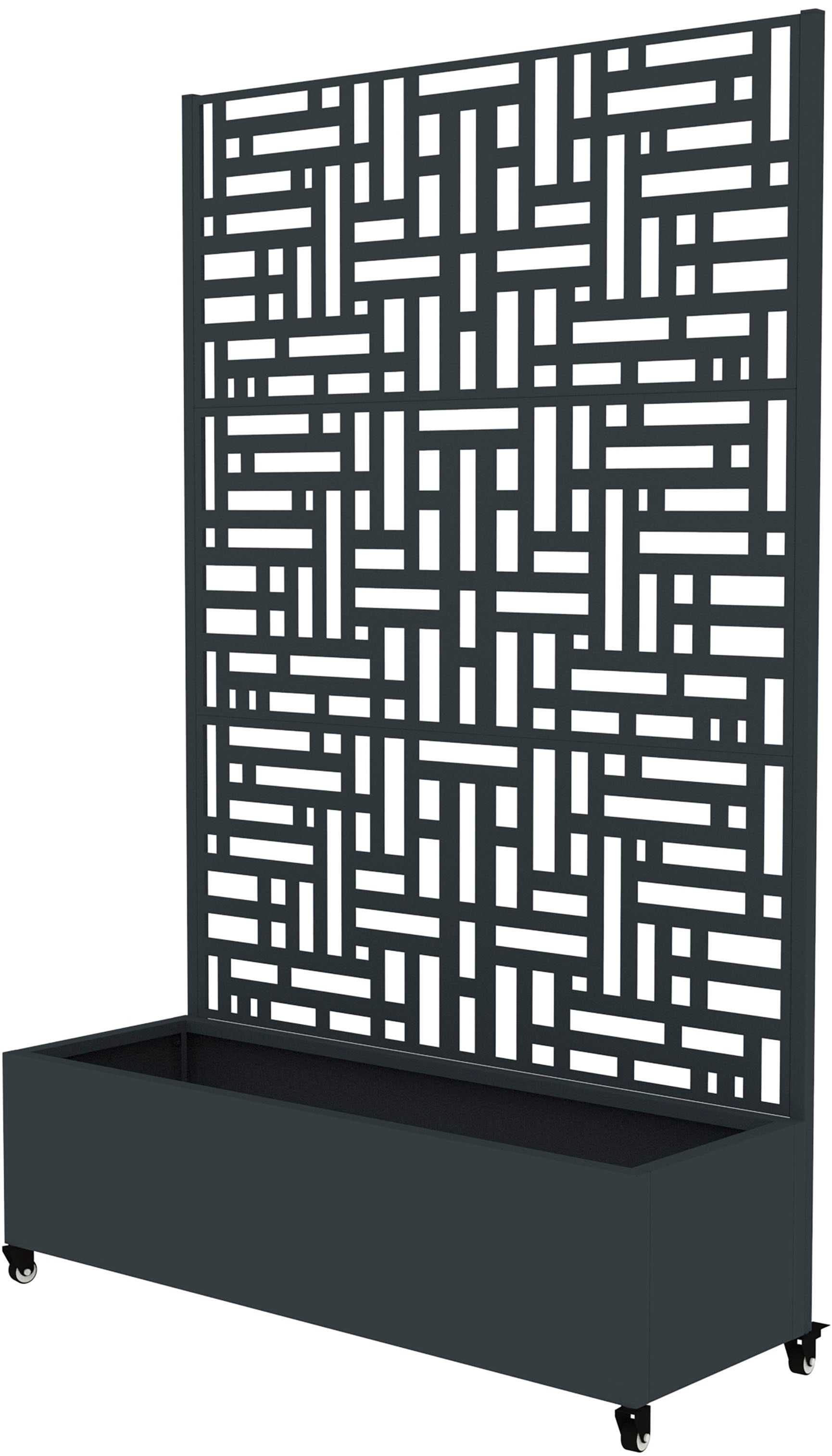 WESTMANN Pflanzkübel »Dekora 3« BxTxH: 120x42,5x187 cm, mit Rankgitter