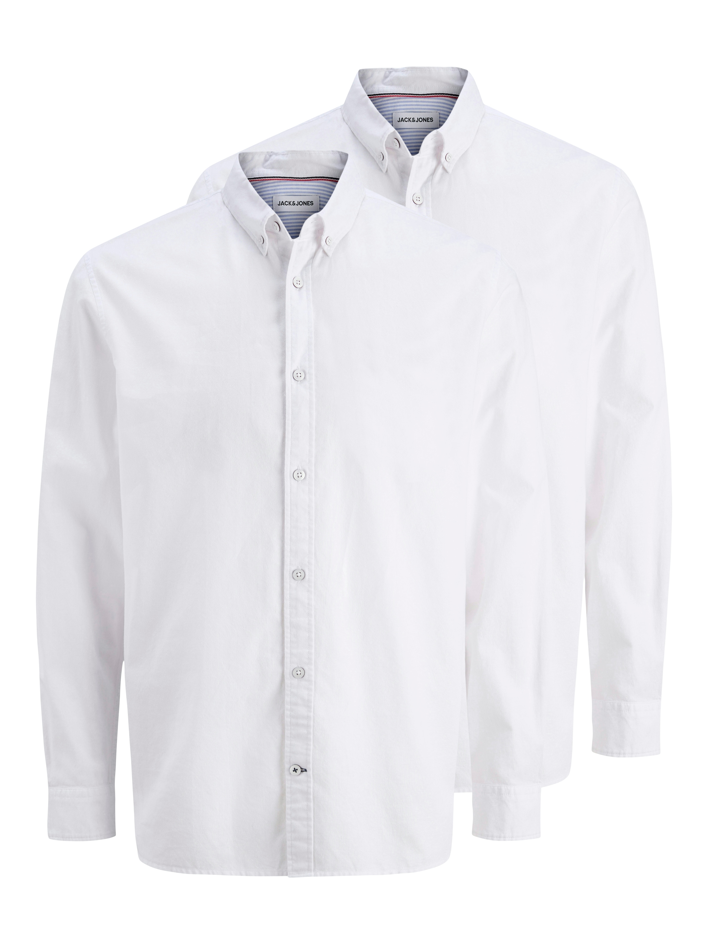 Jack & Jones Langarmhemd "JJOXFORD DETAIL SHIRT LS 2 PACK MP" Packung, 2 St günstig online kaufen