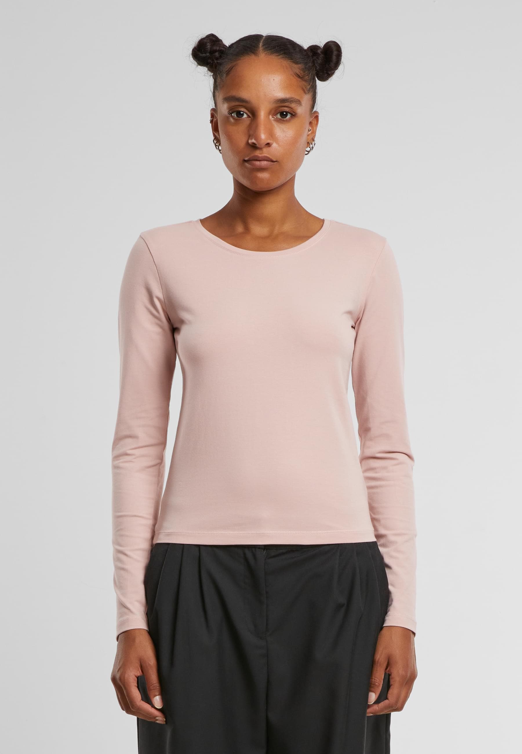 URBAN CLASSICS Longsleeve »Urban Classics Ladies Basic Super Slim Longsleeve«, (1 tlg.)