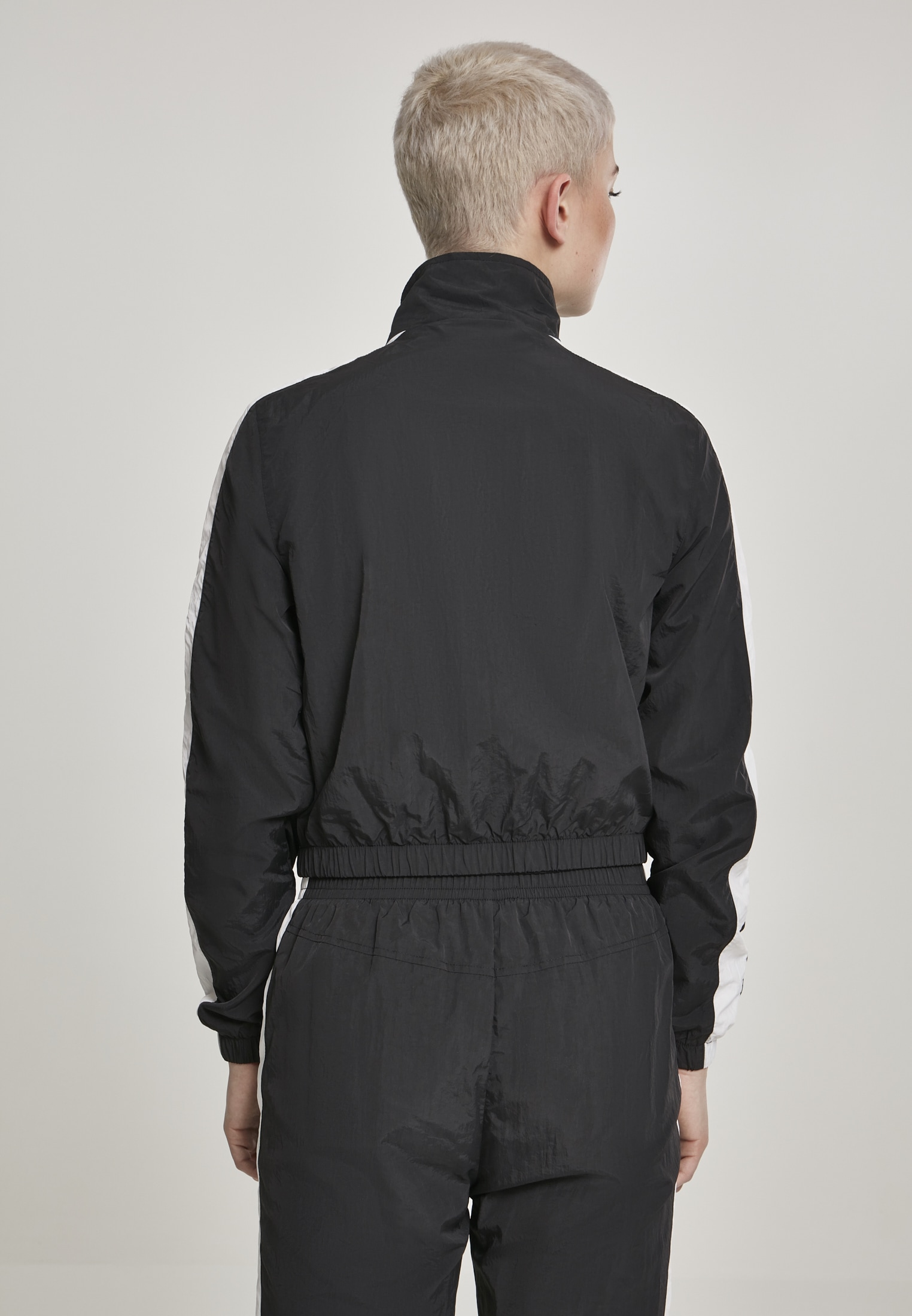 URBAN CLASSICS | Jacket«, Track Crinkle Striped Short online (1 Outdoorjacke St.) kaufen »Damen Ladies BAUR
