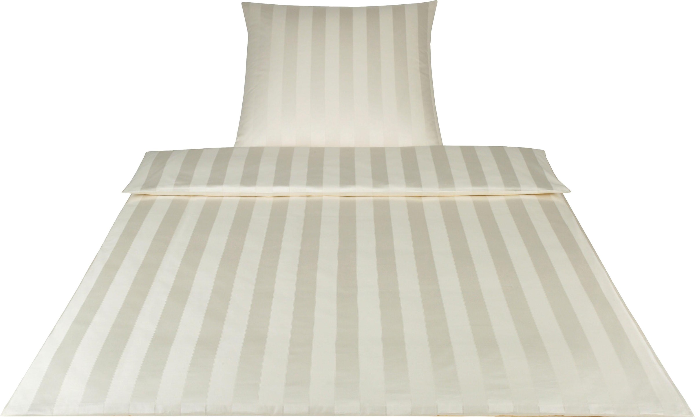 Elegante Bettwäsche "Noblesse" 2 Stk. im modernen Streifendesign günstig online kaufen