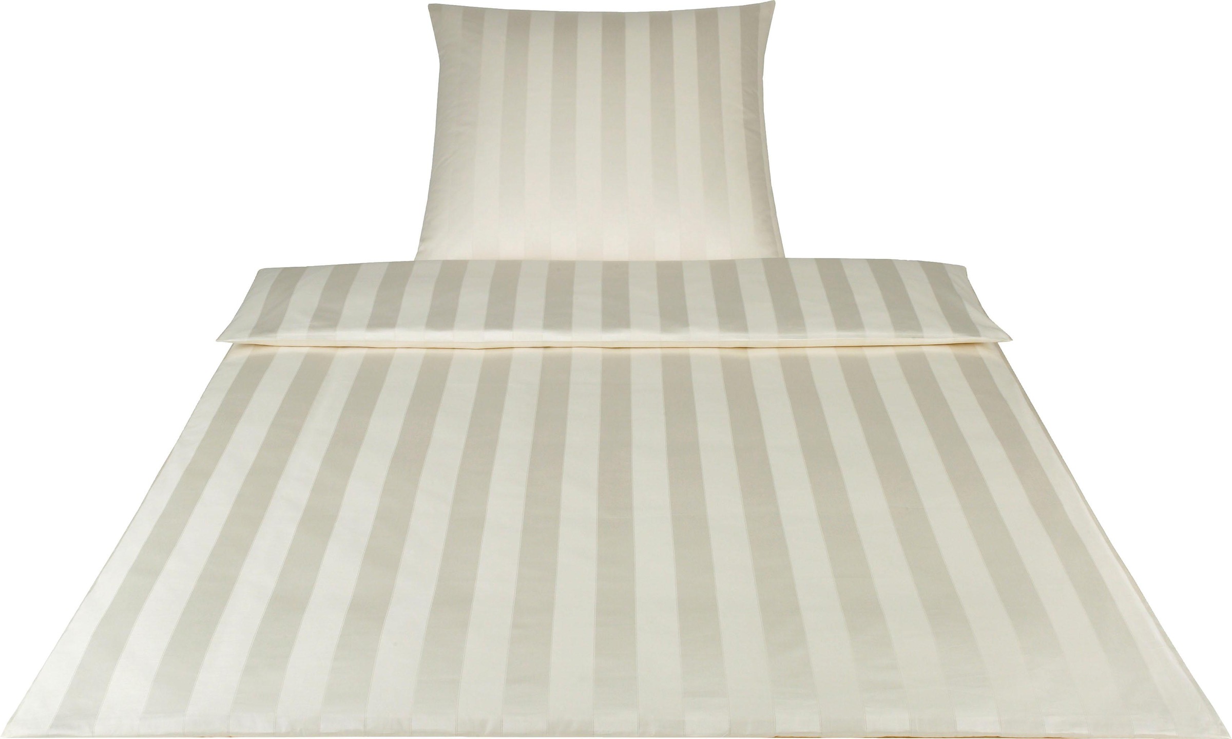 Elegante Bettwäsche "Noblesse" 2 Stk. tlg. im modernen Streifendesign günstig online kaufen