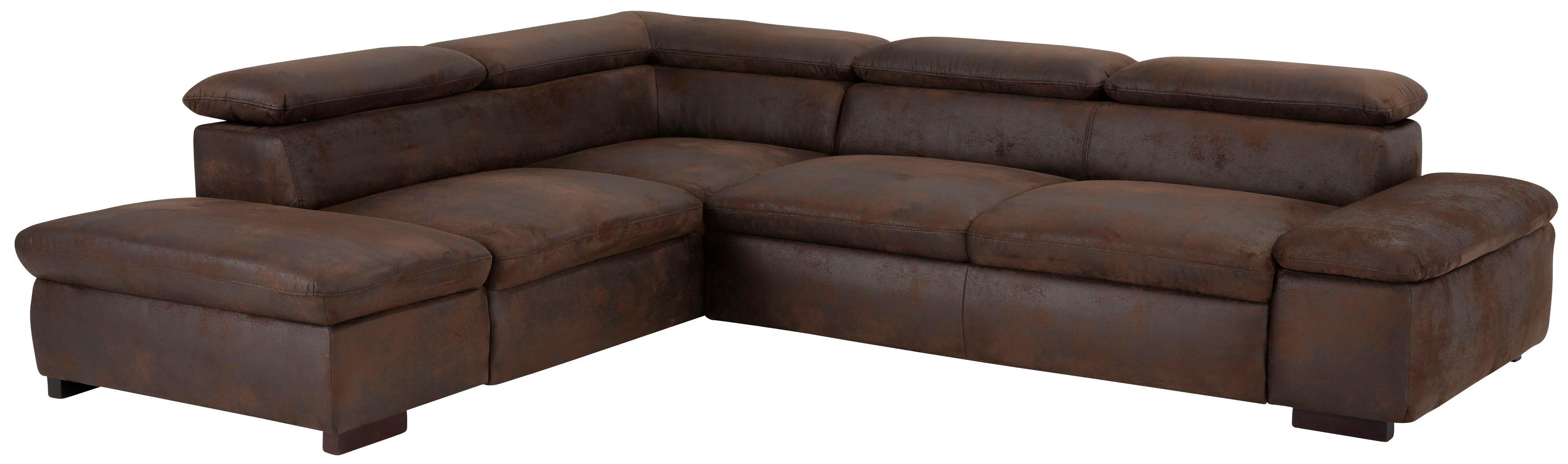 OTTO home Ecksofa "Alberto L-Form" mit Kopfteilverstellung, wahlweise mit Schlaffunktion