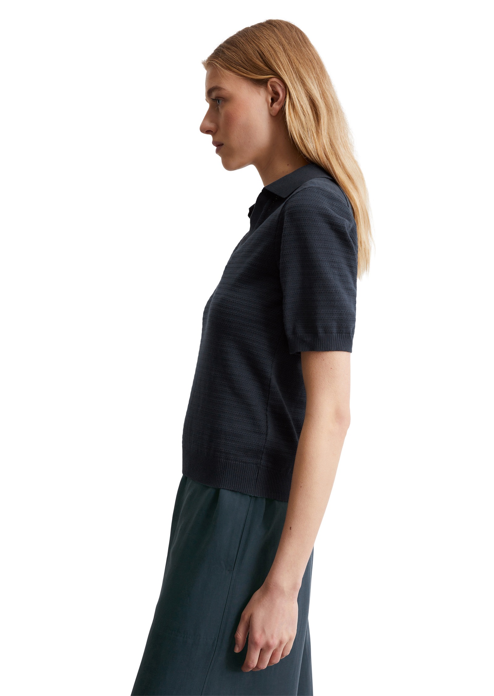 Marc OPolo Poloshirt "aus Ajour-Jersey" günstig online kaufen