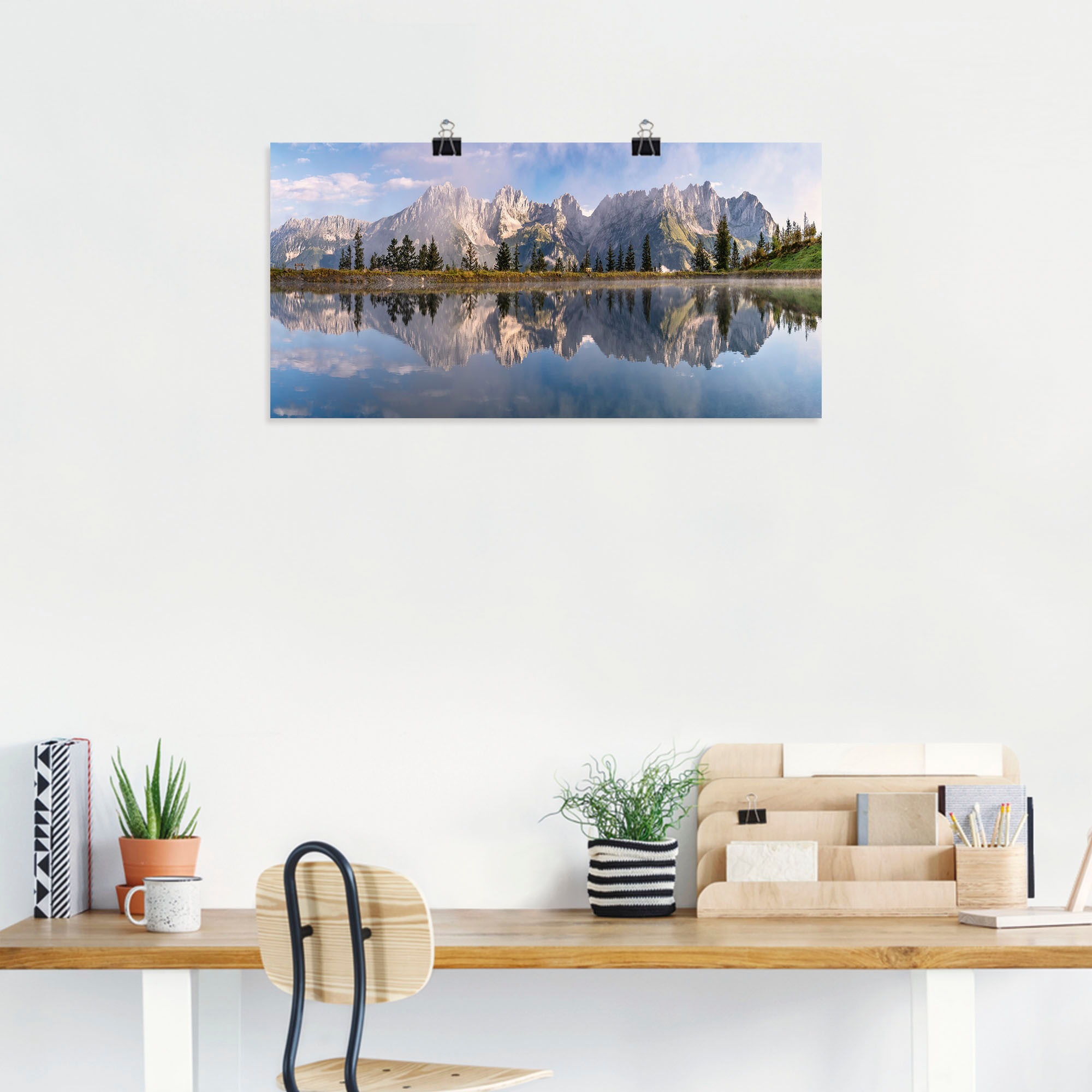 Thumbnail - Artland Wandbild "Wilder Kaiser in Tirol", Bilder von Europa, (1 St.), als Alubild, Outdoorbild, Leinwandbild, Poster, W...