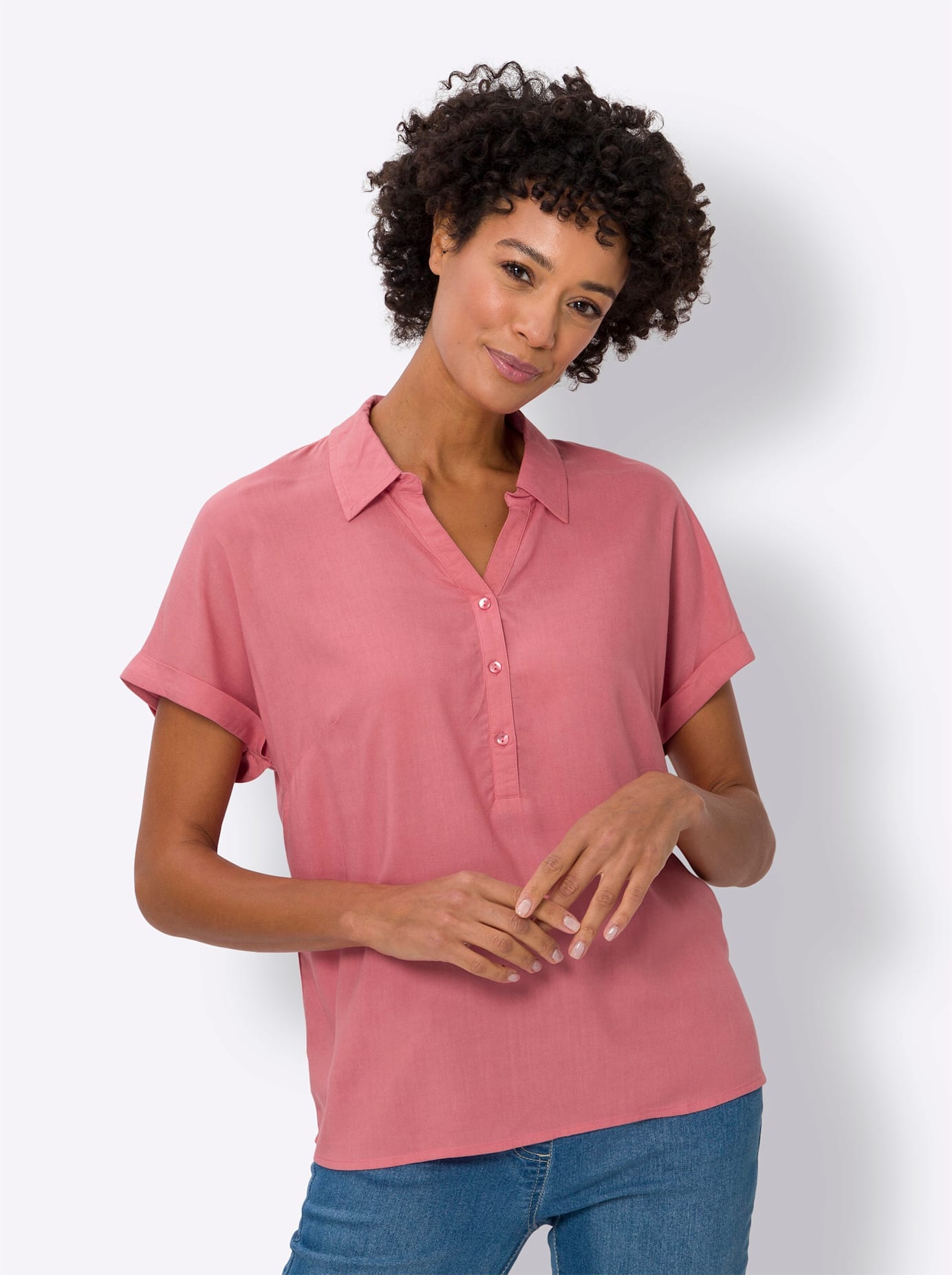 Classic Basics Kurzarmbluse