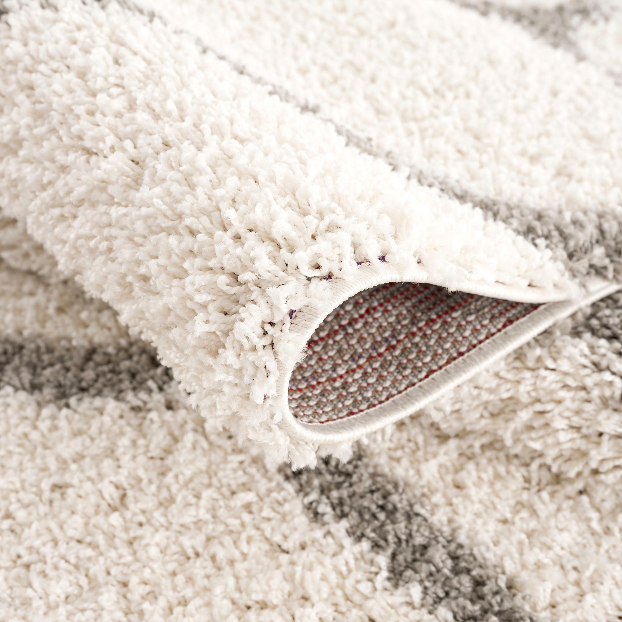Sanat Hochflor-Teppich »Madrid«, rund, 30 mm Höhe, Wohnzimmer, Langflor, Shaggy Teppich
