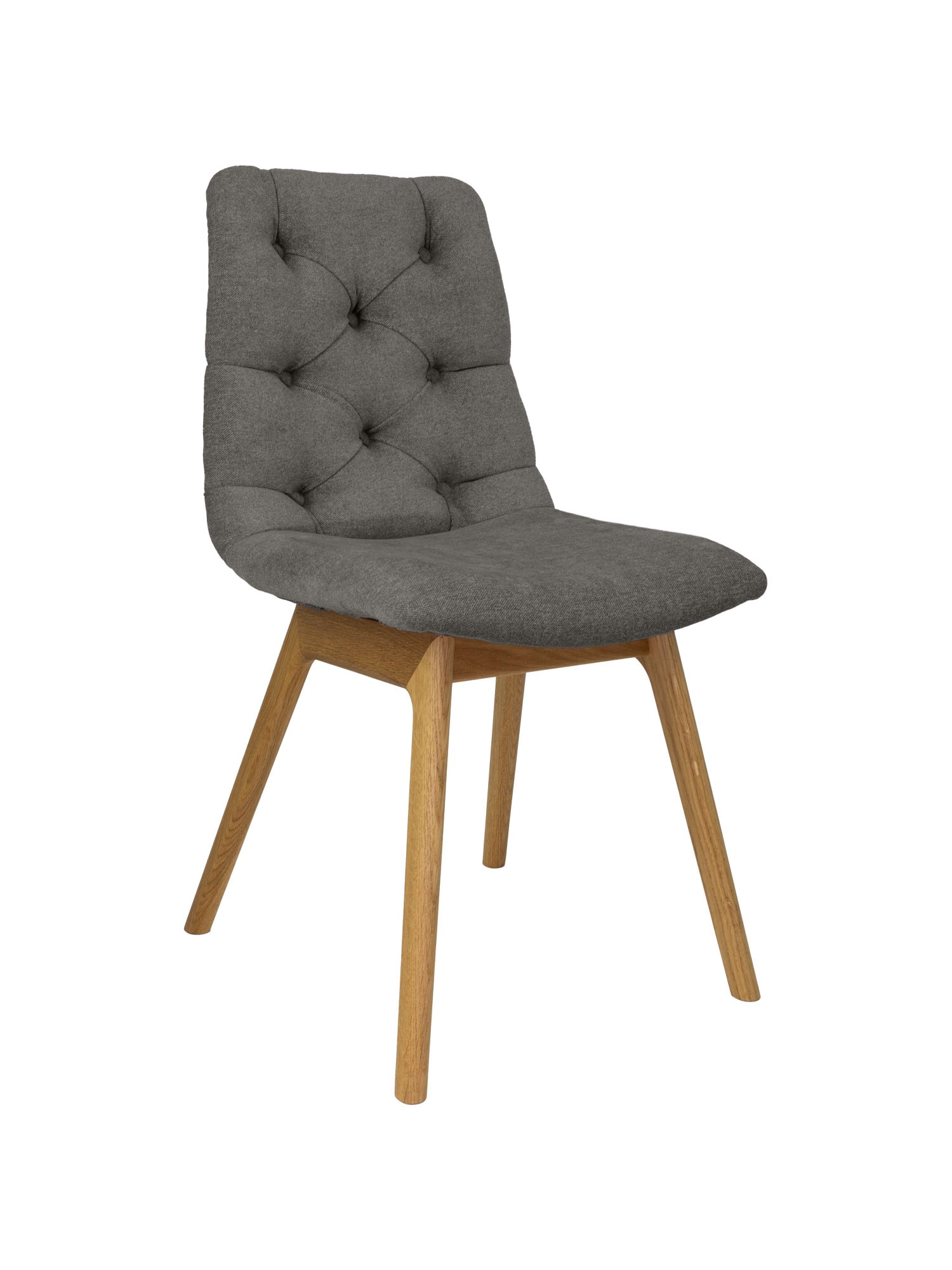 andas 4-Fußstuhl "Ramon", (Set), 2 St., Chenille, mit Massivholzbeinen, ver günstig online kaufen