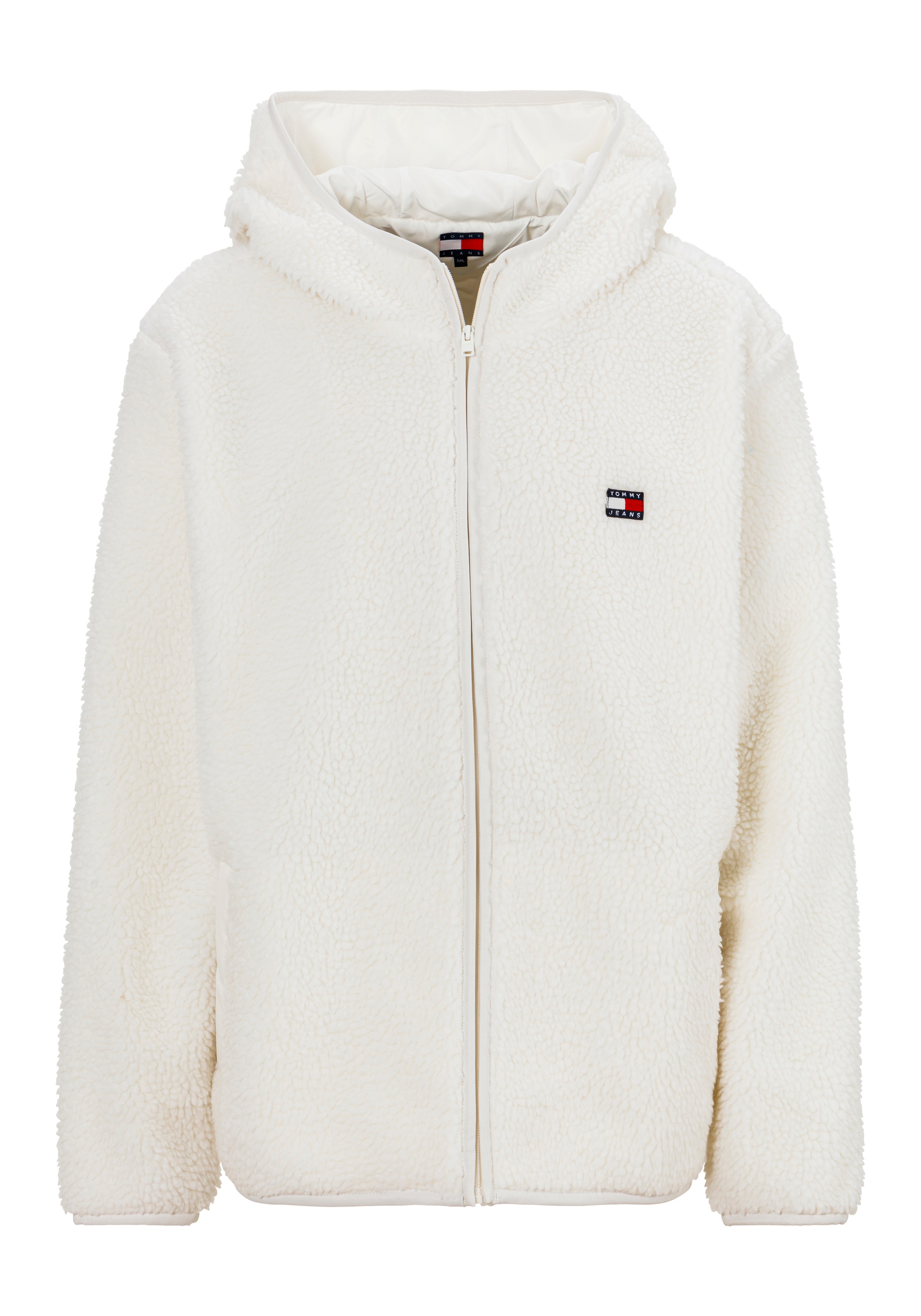 Tommy Jeans Plus Sweatjacke "TJM REG BADGE TEDDY ZIP TRU EXT", Große Größen günstig online kaufen