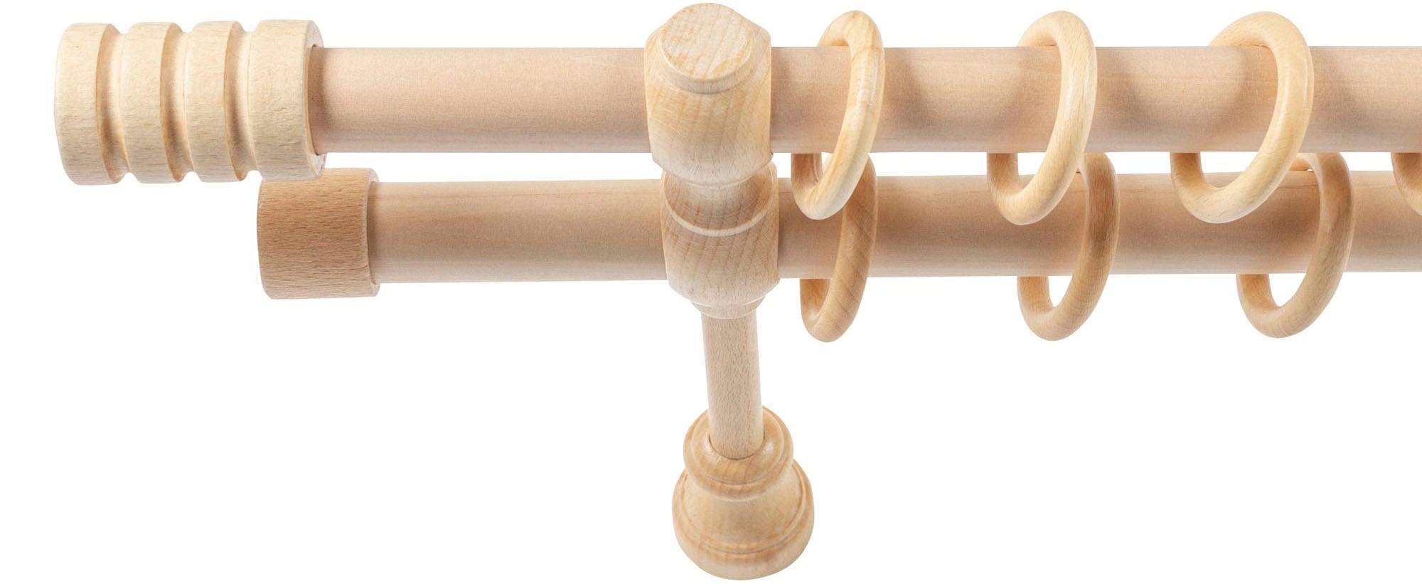 SN DECO GROUP Gardinenstange »Pisa«, 2 läufig-läufig, Fixmaß