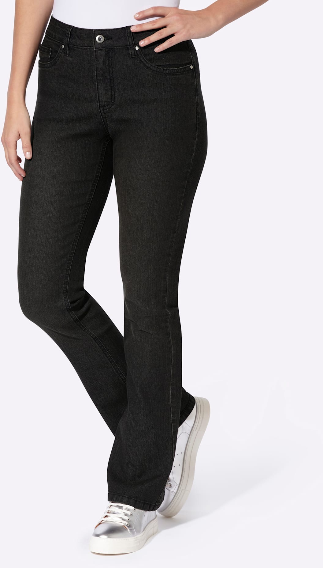 Classic Basics Bootcut-Jeans 1