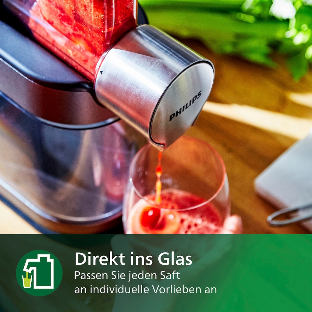 Philips Slow Juicer »HR1949/20«, 200 W, Avance Collection, mit Tropfstop, QuickClean und 1 l Saftbehälter