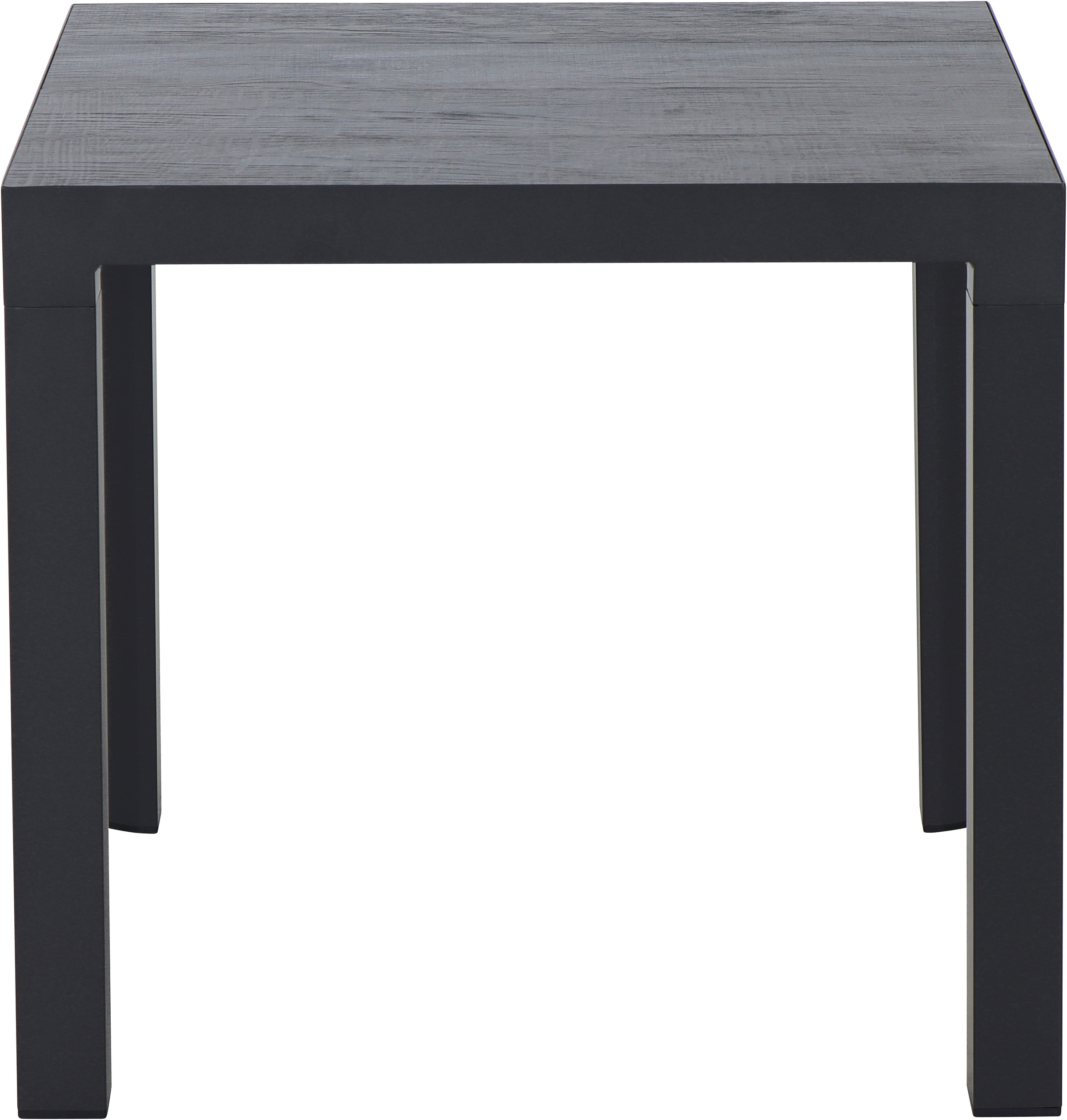 Siena Garden Gartentisch »SILVA Tisch 80 x 80cm matt anthrazit/wood-grey« Aluminiumgestell matt anthrazit, Tischplatte aus Keramik in wood grey