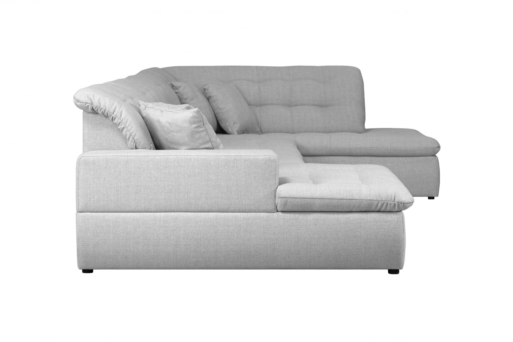 INOSIGN Wohnlandschaft »BRISBANE NEU U-Form«, mit feiner Steppung, Matten-Optik, incl. Zierkissen