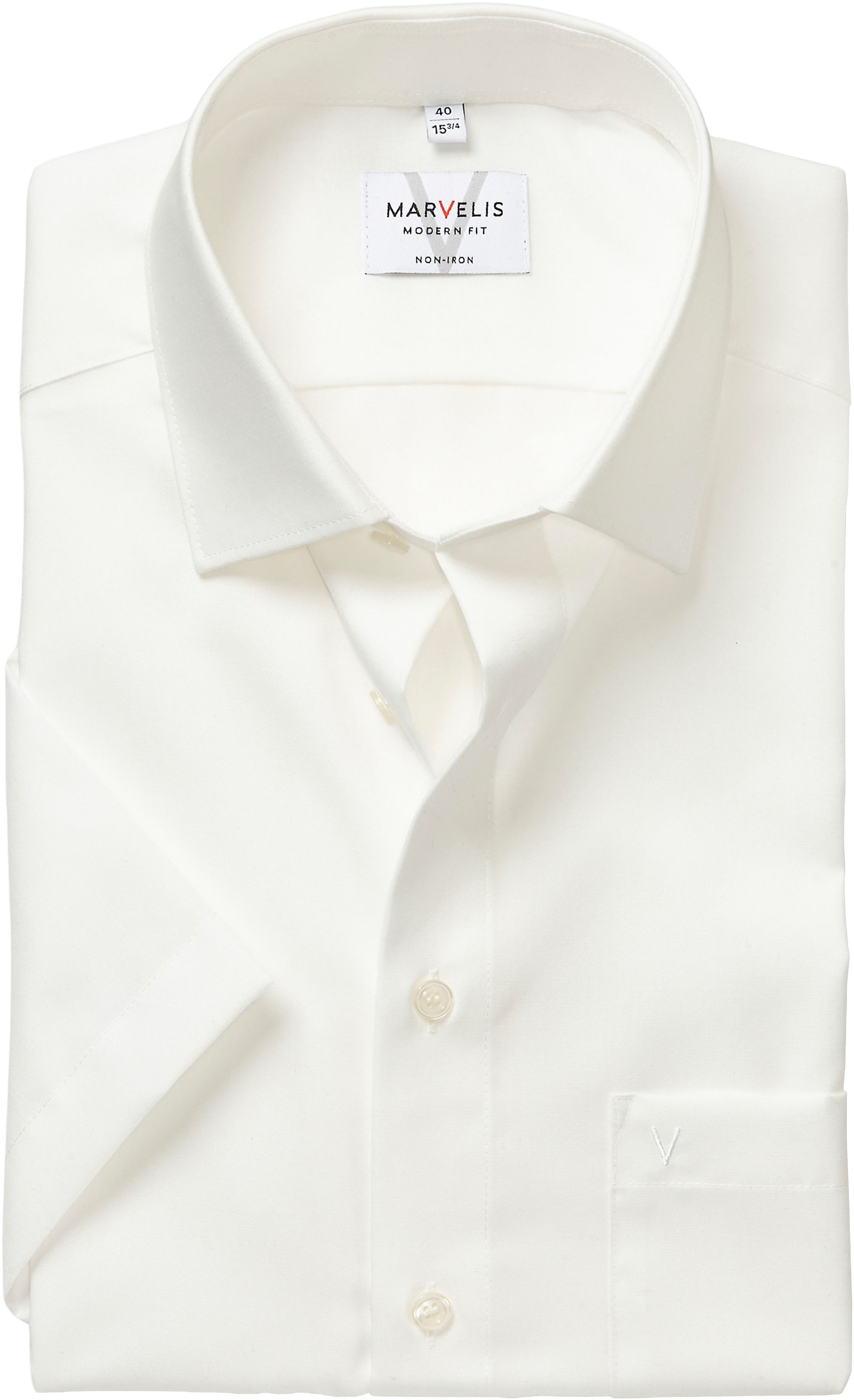 MARVELIS Kurzarmhemd, modern fit, Busnesshemd, New Kentkragen, bügelfrei günstig online kaufen