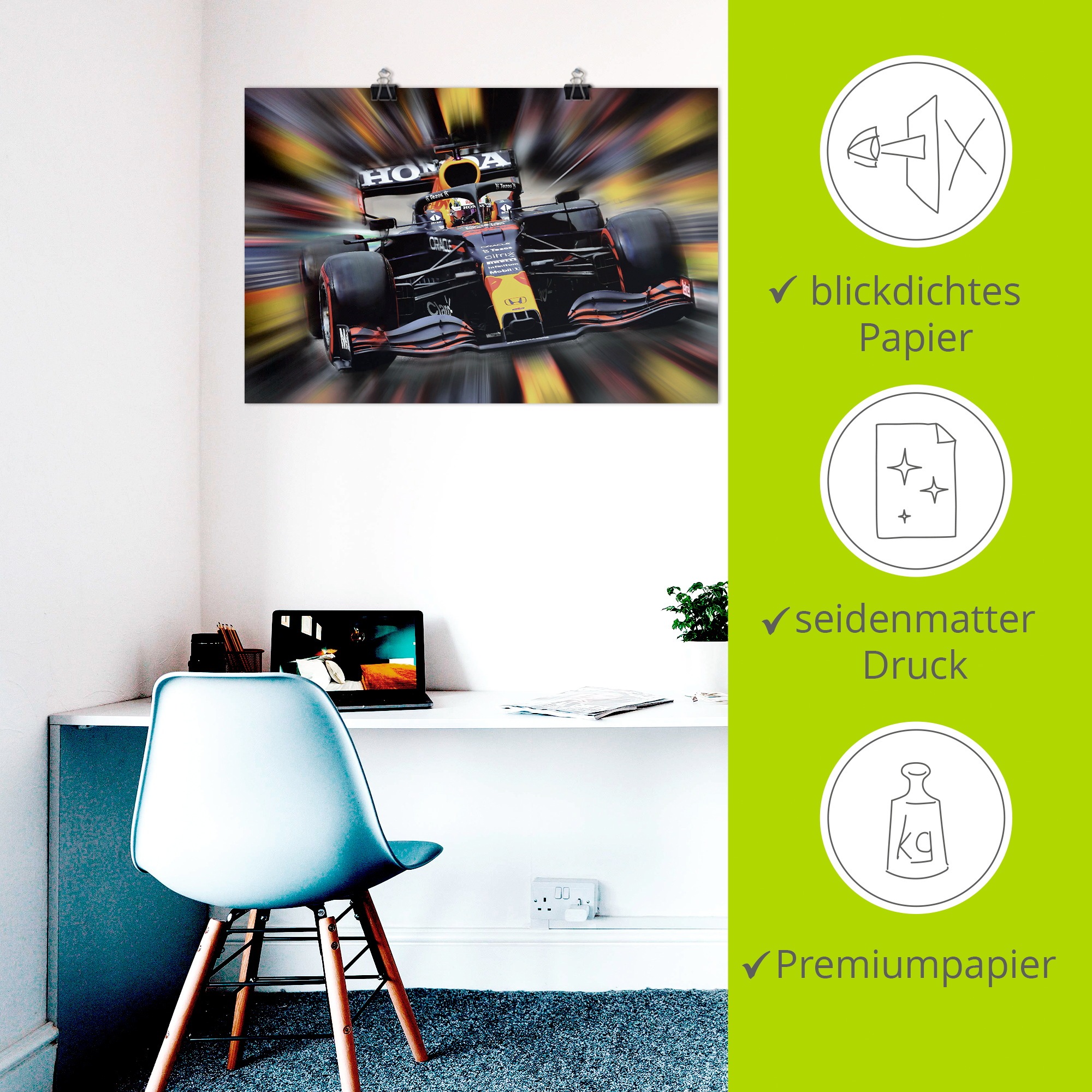 Artland Wandbild »Verstappen« Funsport 1 Stk. tlg. als Alubild, Leinwandbild, Poster, Wandaufkleber in verschied. Größen