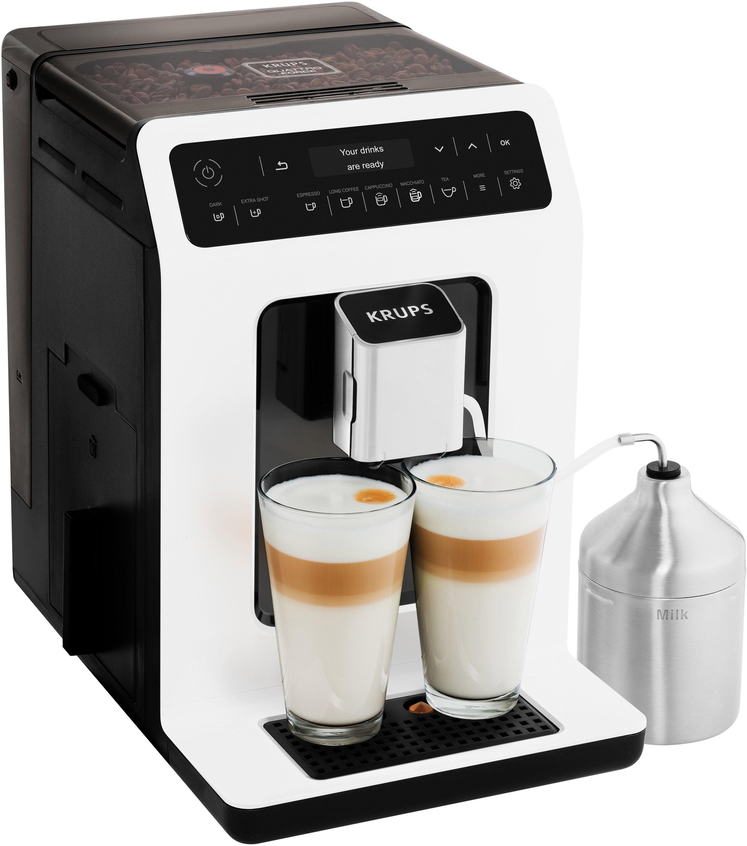 Krups Kaffeevollautomat »EA8911 Evidence«, inkl. Milchbehälter, intuitiver OLED-Display, extra-großer Wassertank