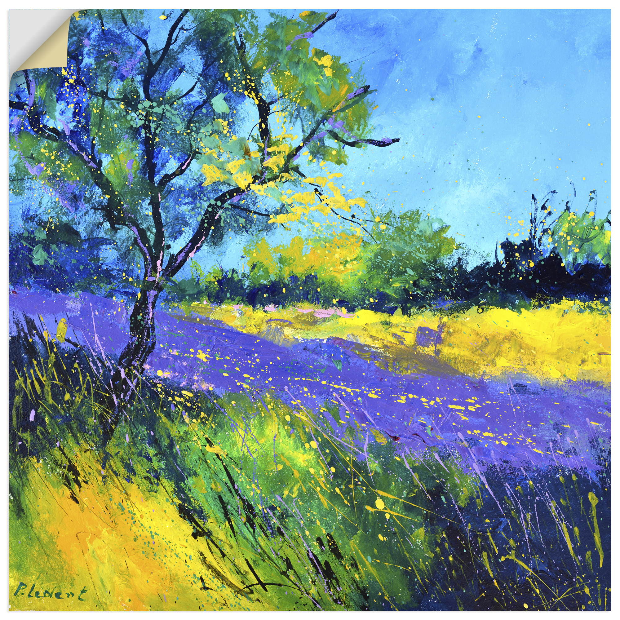 Artland "Lavender field" Wiesen & Baumbilder 1 Stk. tlg. als Alubild, Leinwandbild, Poster, Wandaufkleber in verschied. Größen